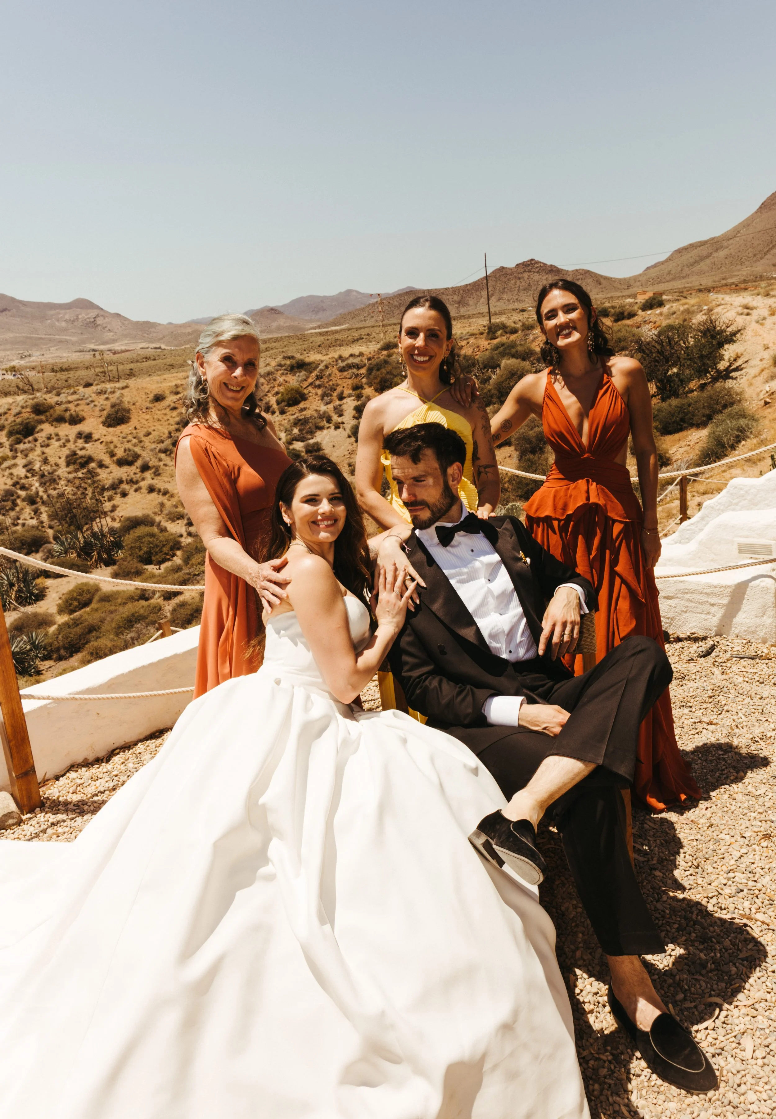 Editorial wedding cocktail hour in Spain