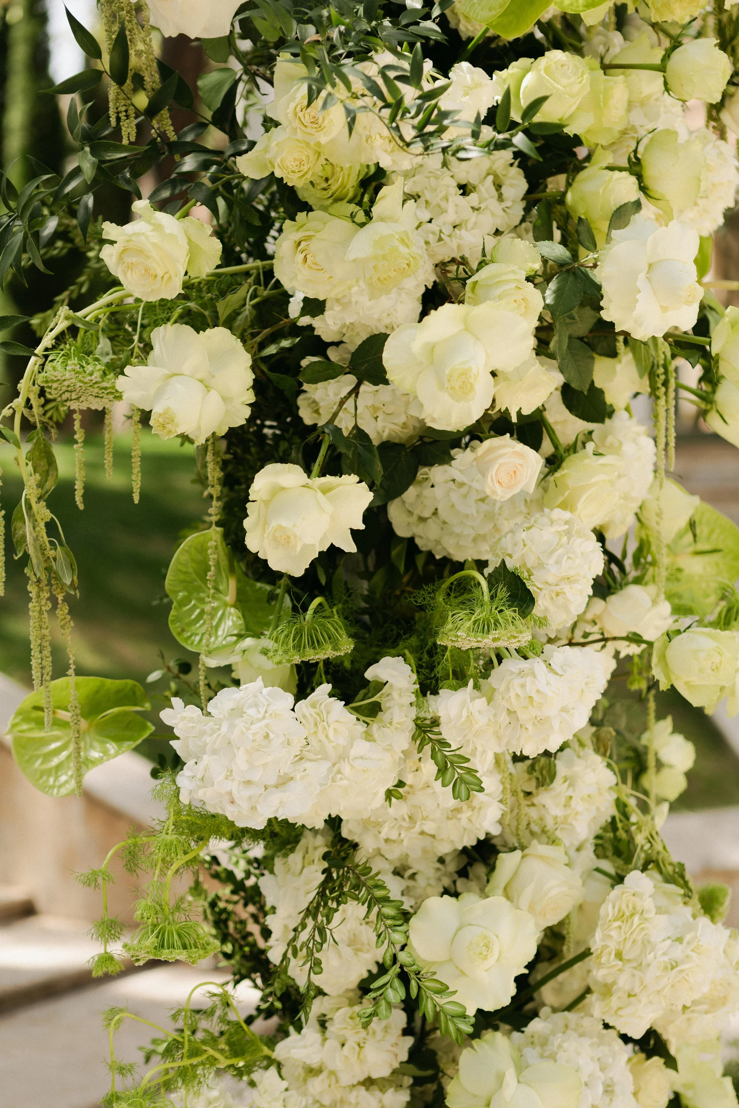 Ceremony details flowers Marbella luxury wedding Spain