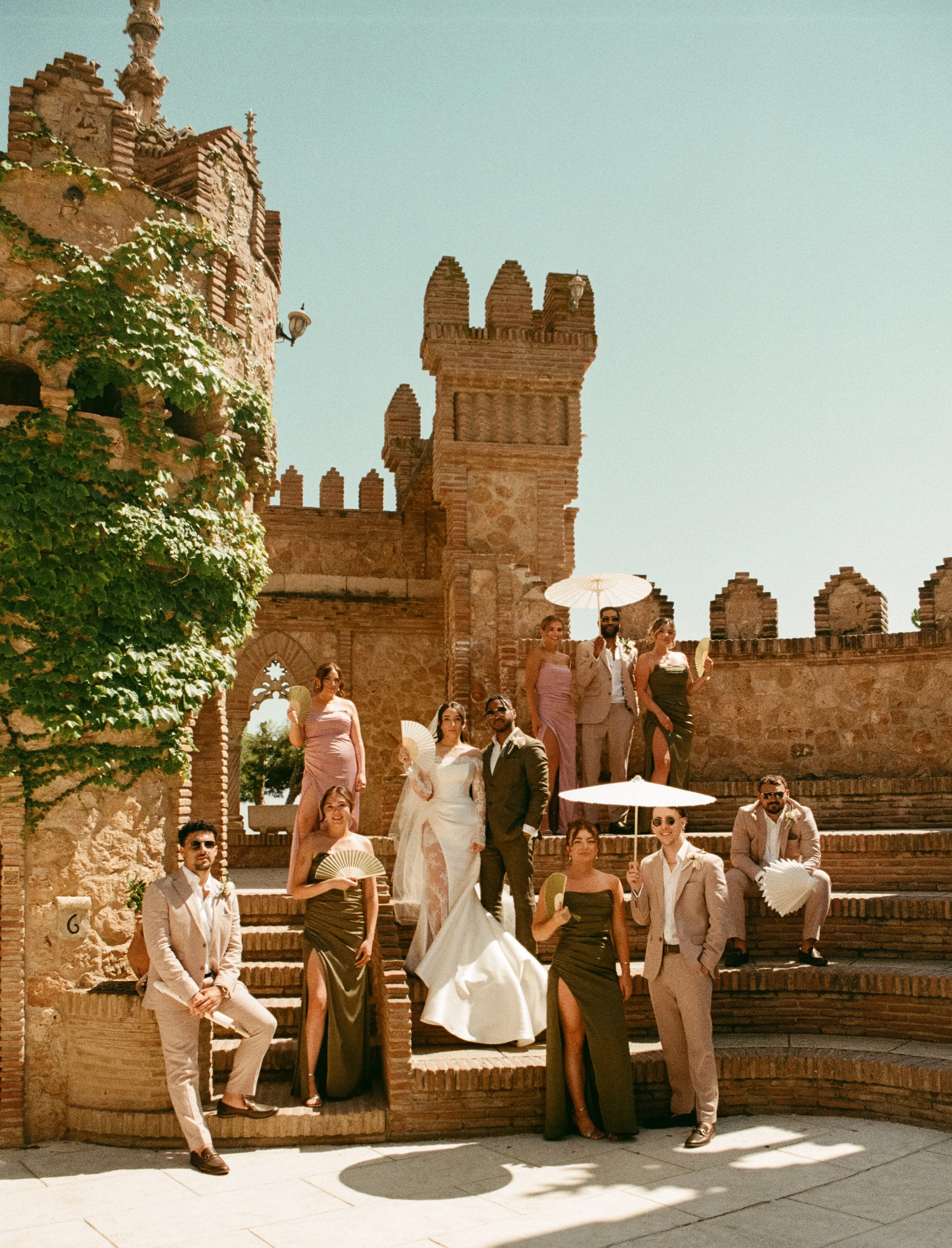Luxury destination wedding in Spain photographed on film