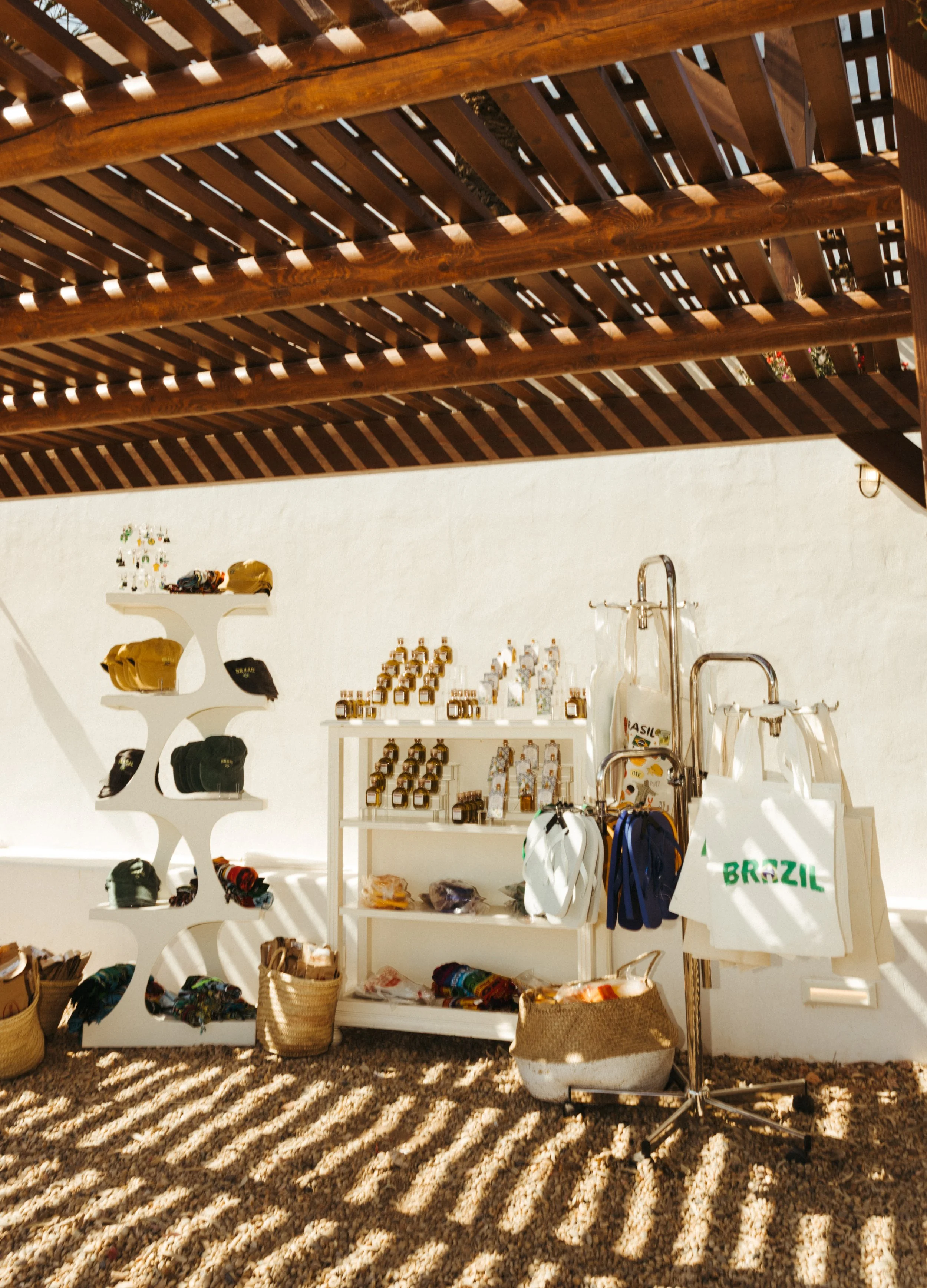 Brazilian wedding gifts prepared for guests at a Spanish wedding