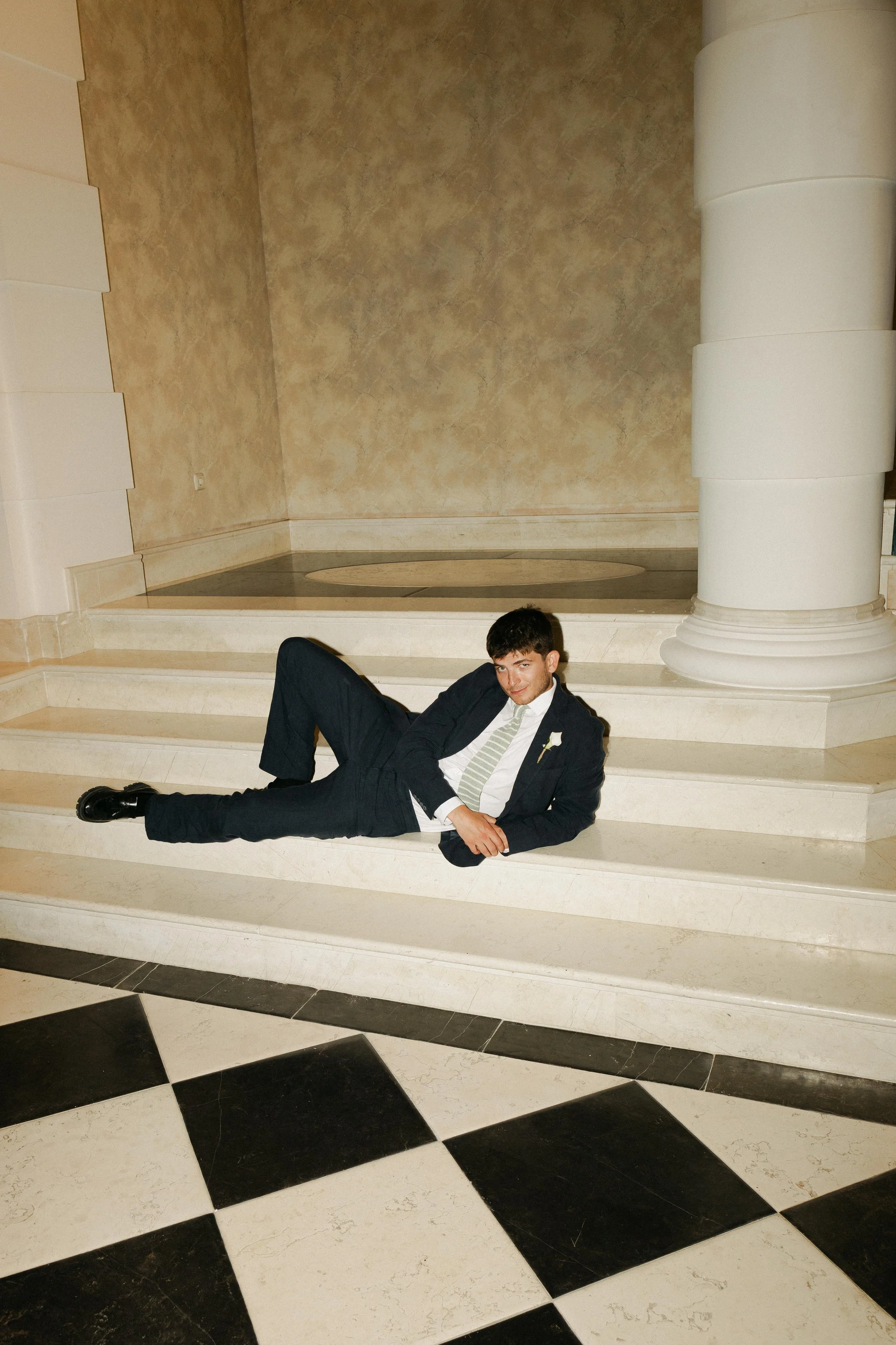 Editorial groom photography Marbella destination wedding Spain