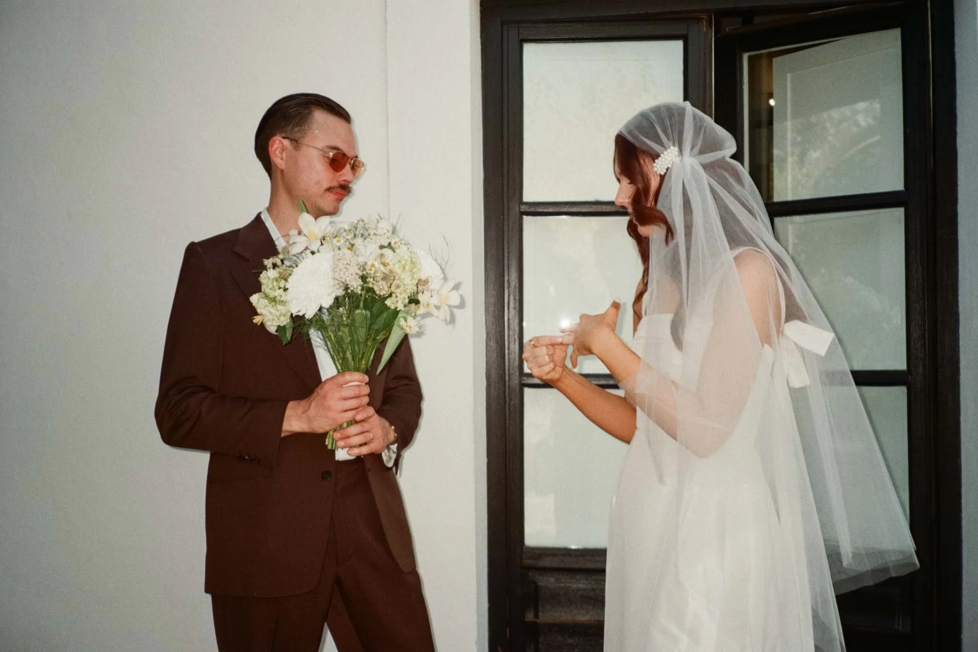 Documentary style wedding portraits that feel natural unposed and personal