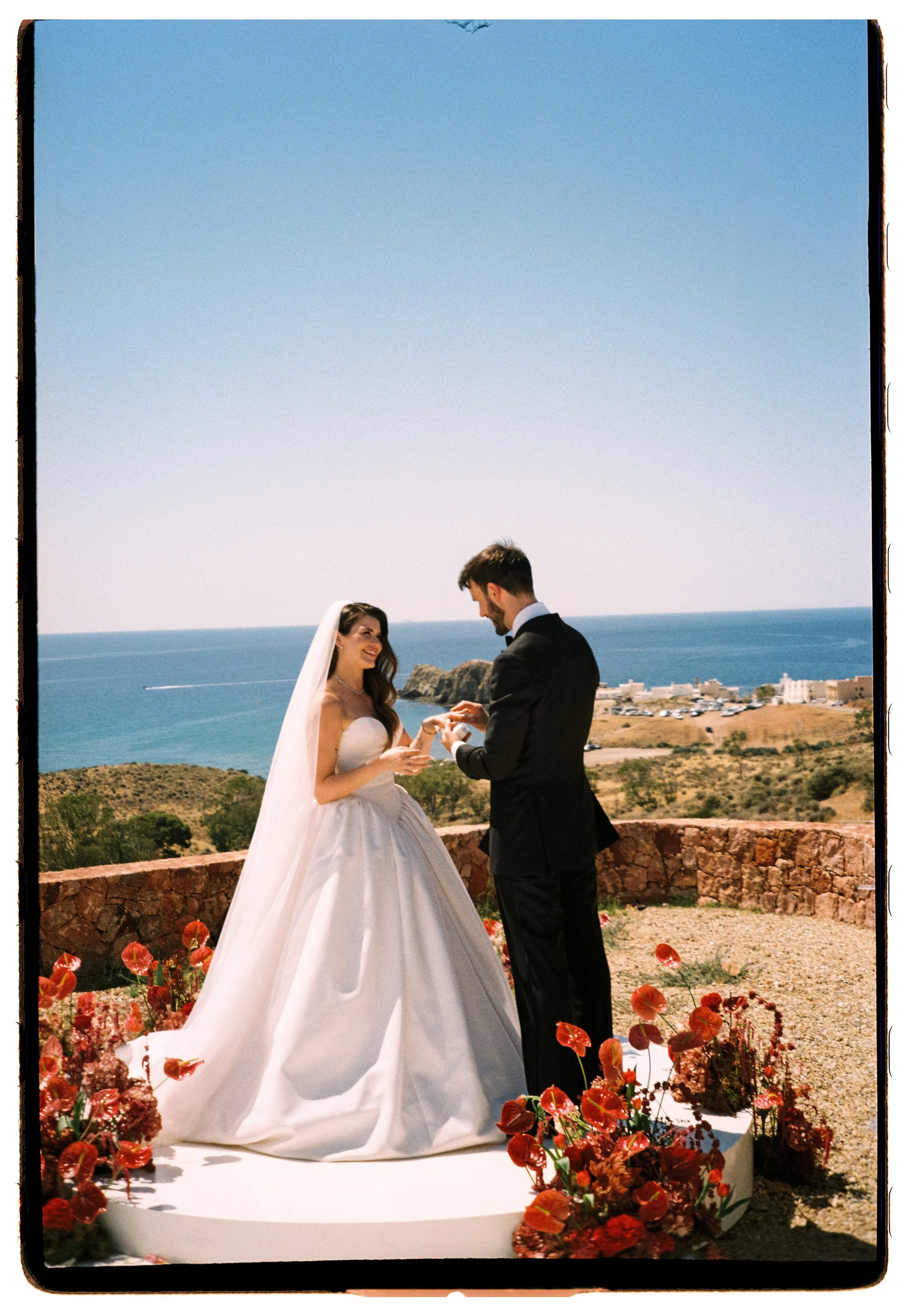 35mm film photograph from an editorial wedding ceremony
