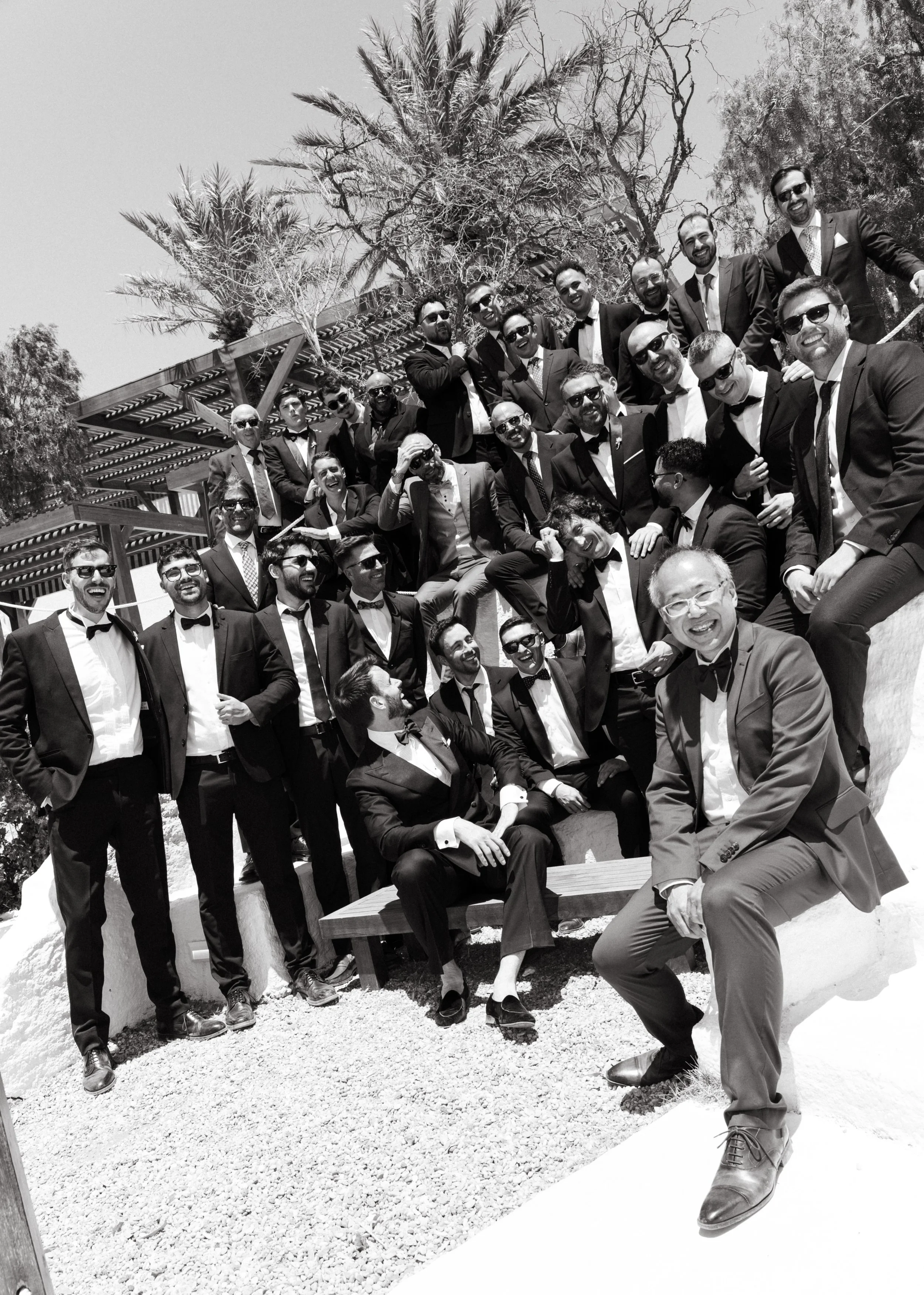 Editorial wedding cocktail hour in Spain