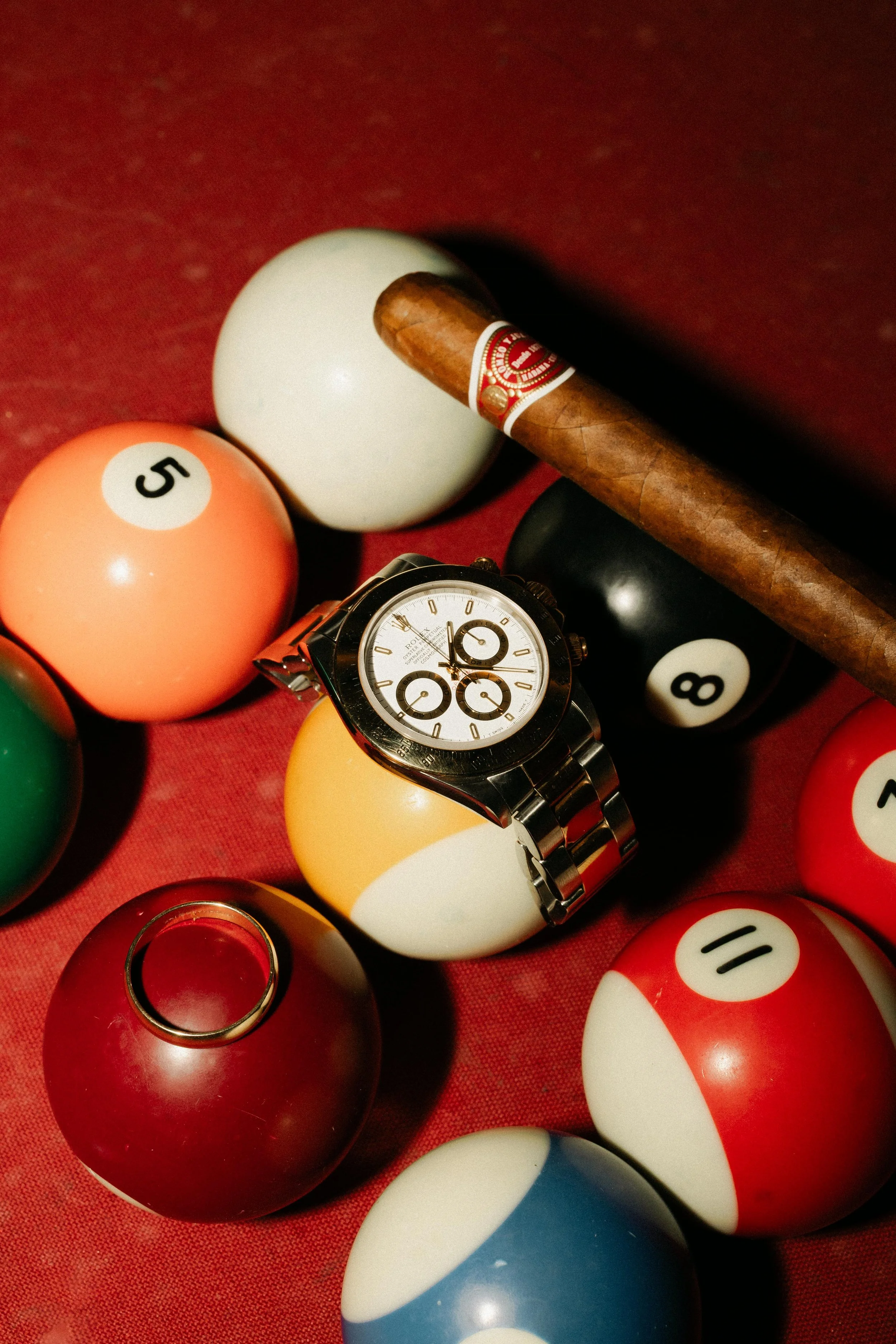 Personal wedding details photographed during the morning preparations, Rolex Watch