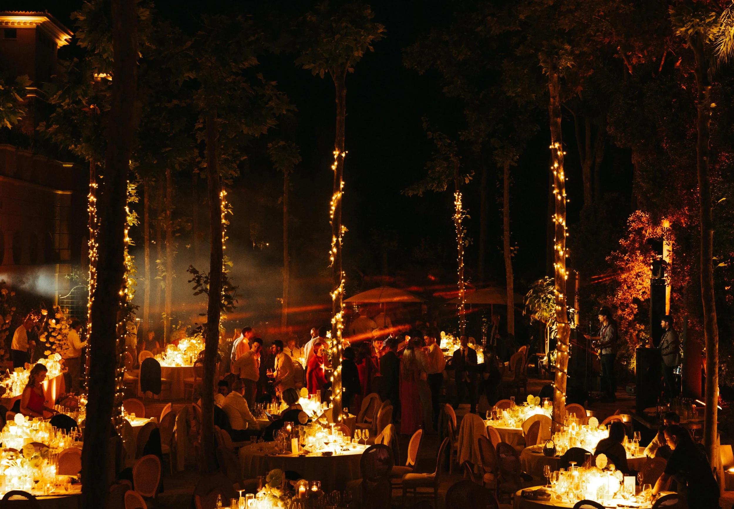 Evening celebration Marbella villa wedding Spain atmosphere