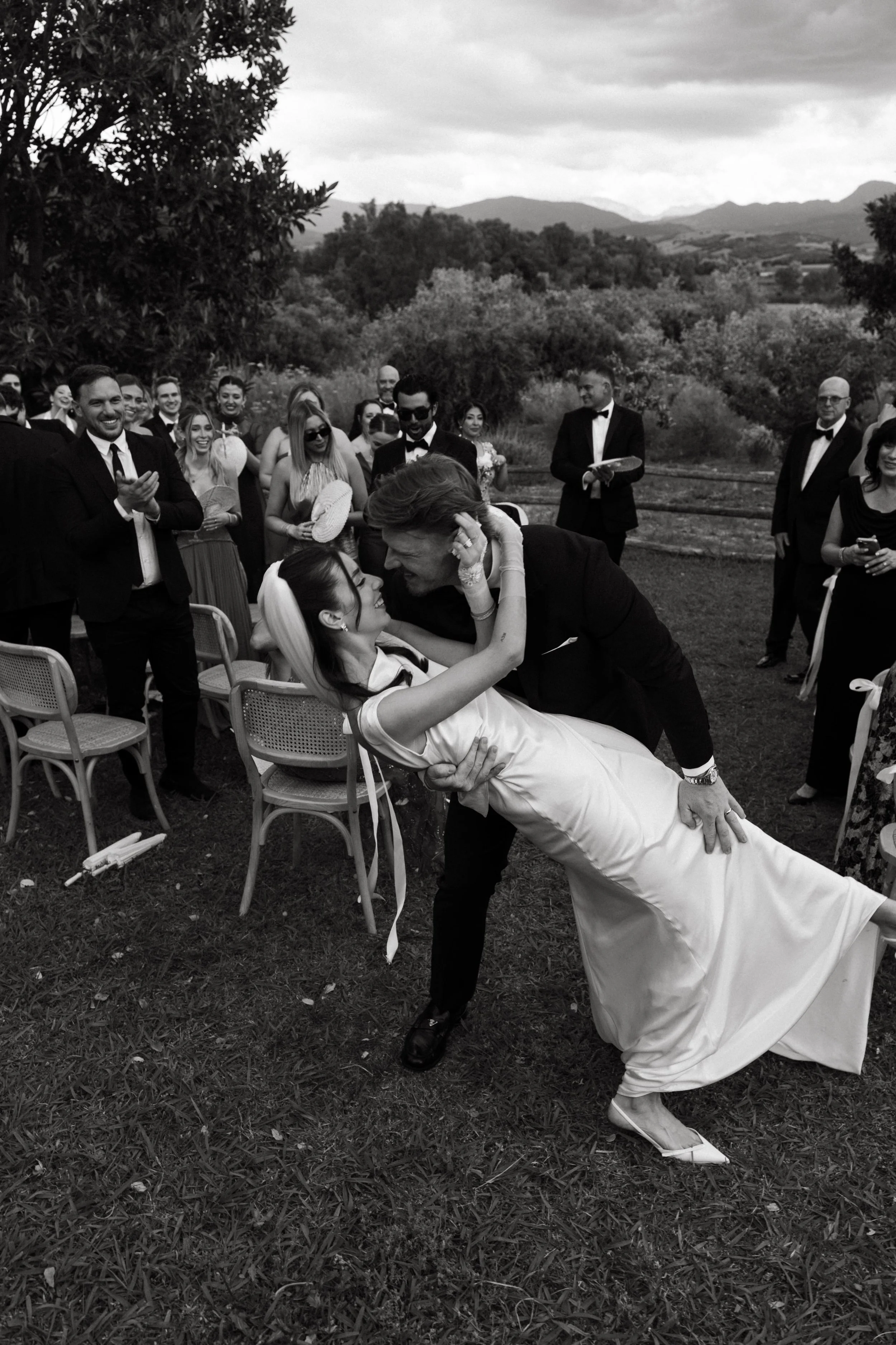 Fashion inspired wedding portrait captured in southern Spain