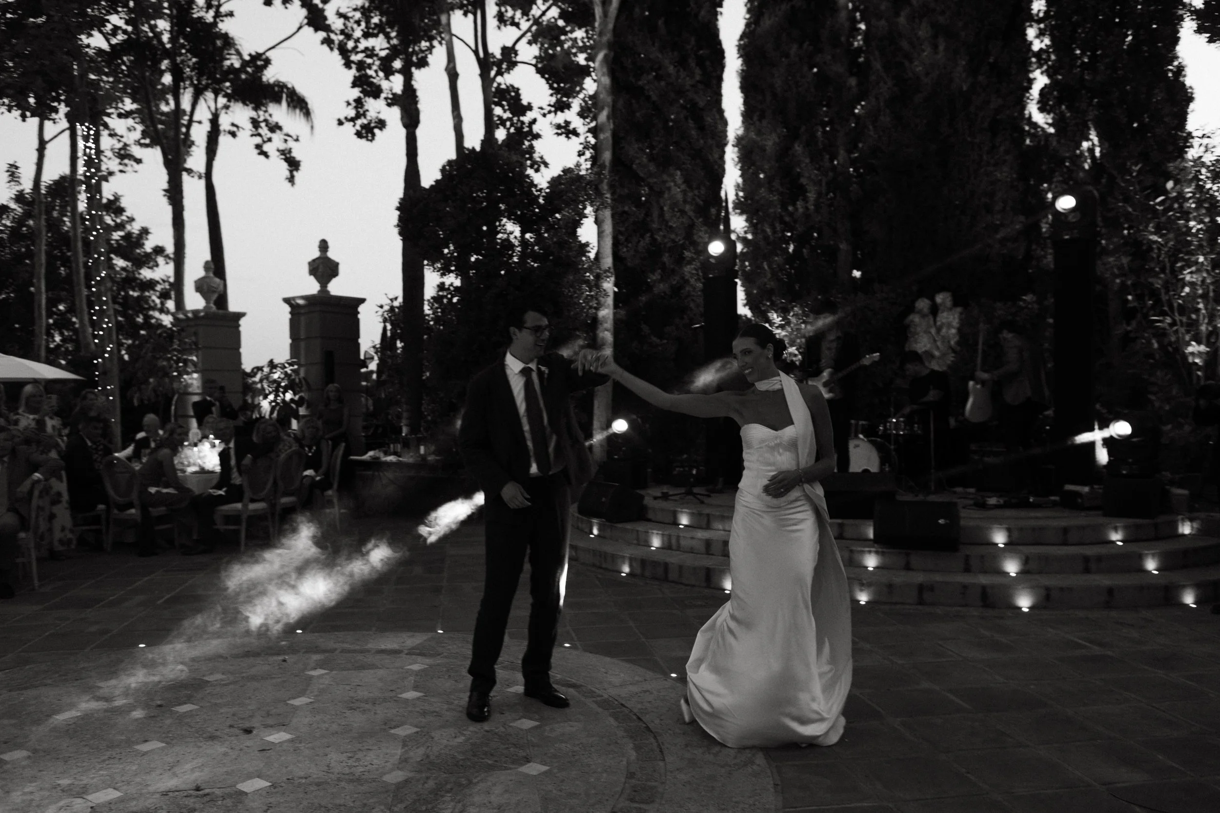 Wedding first dance Marbella villa Spain luxury wedding