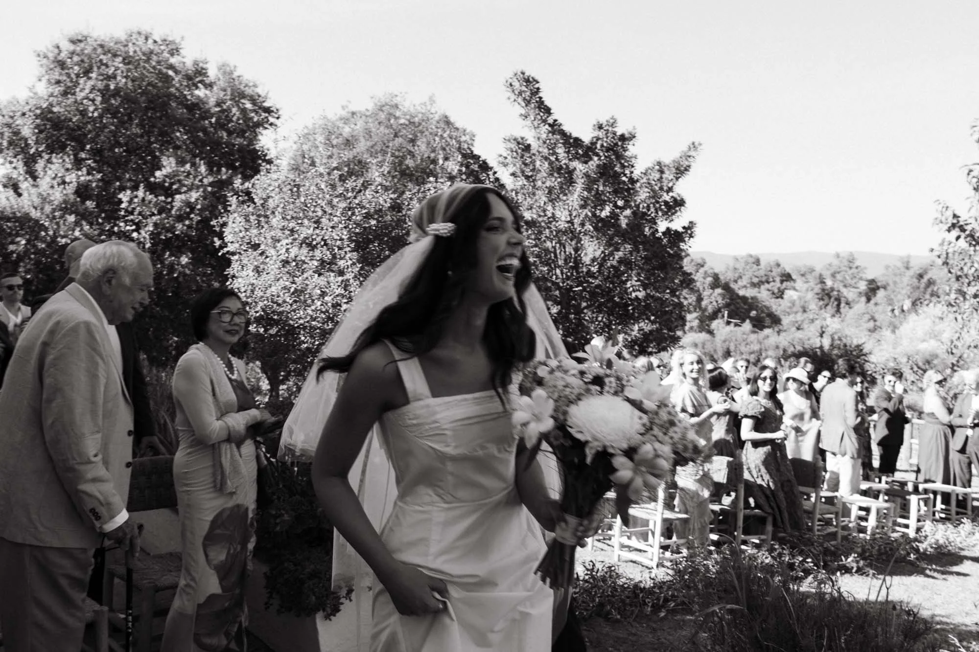 Ceremony moments photographed by a film wedding photographer in Spain