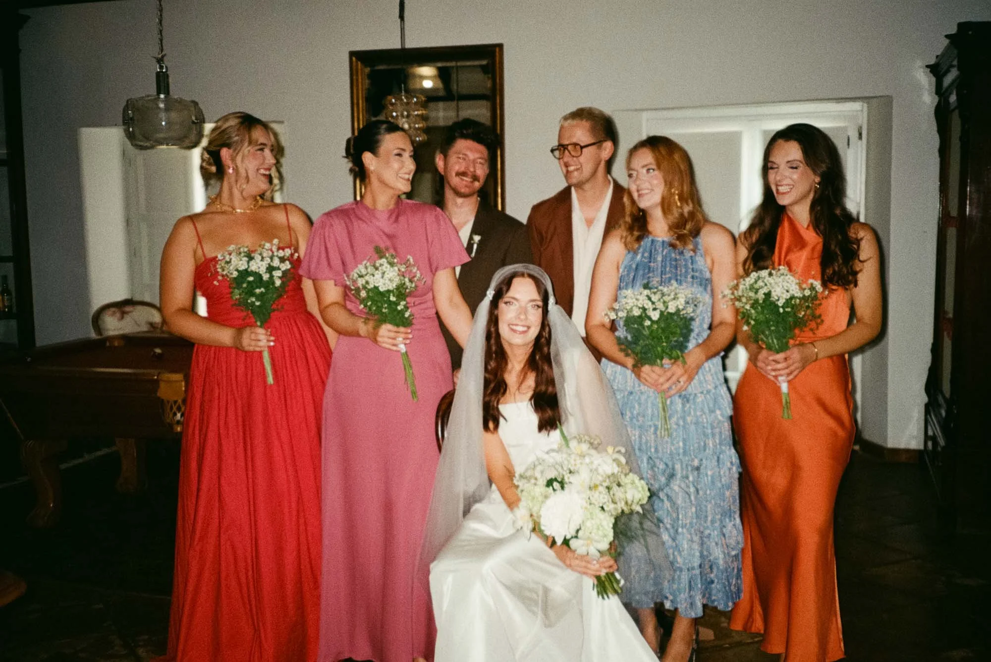 Morning moments captured with film wedding photography in Spain before a destination ceremony