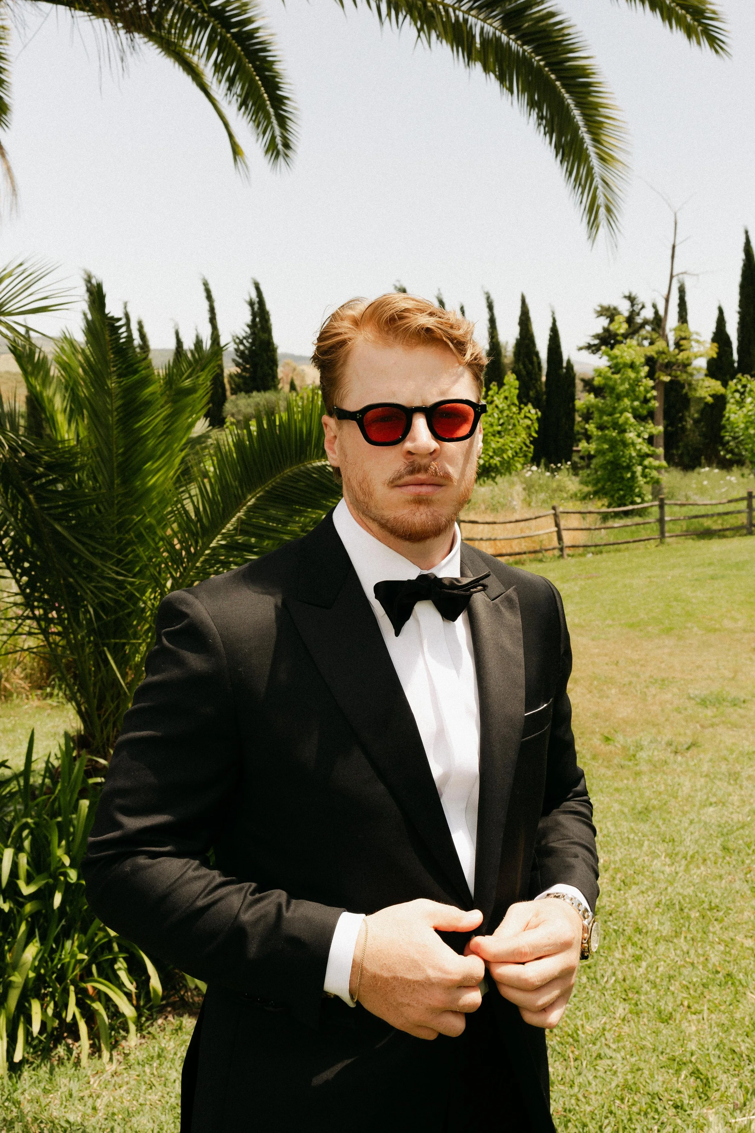 Groom portrait captured before the wedding ceremony
