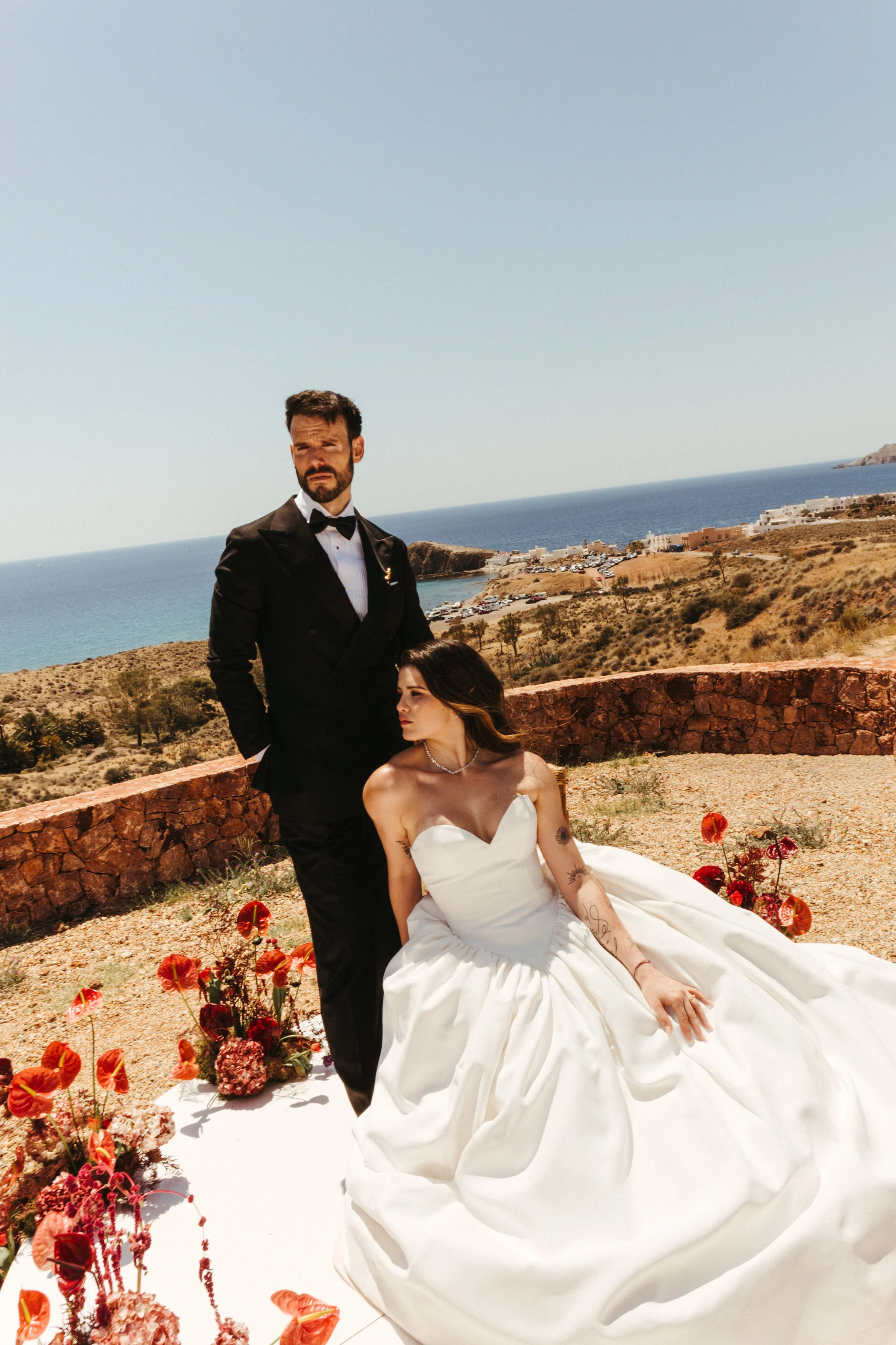 Fashion-inspired wedding photography in Spain