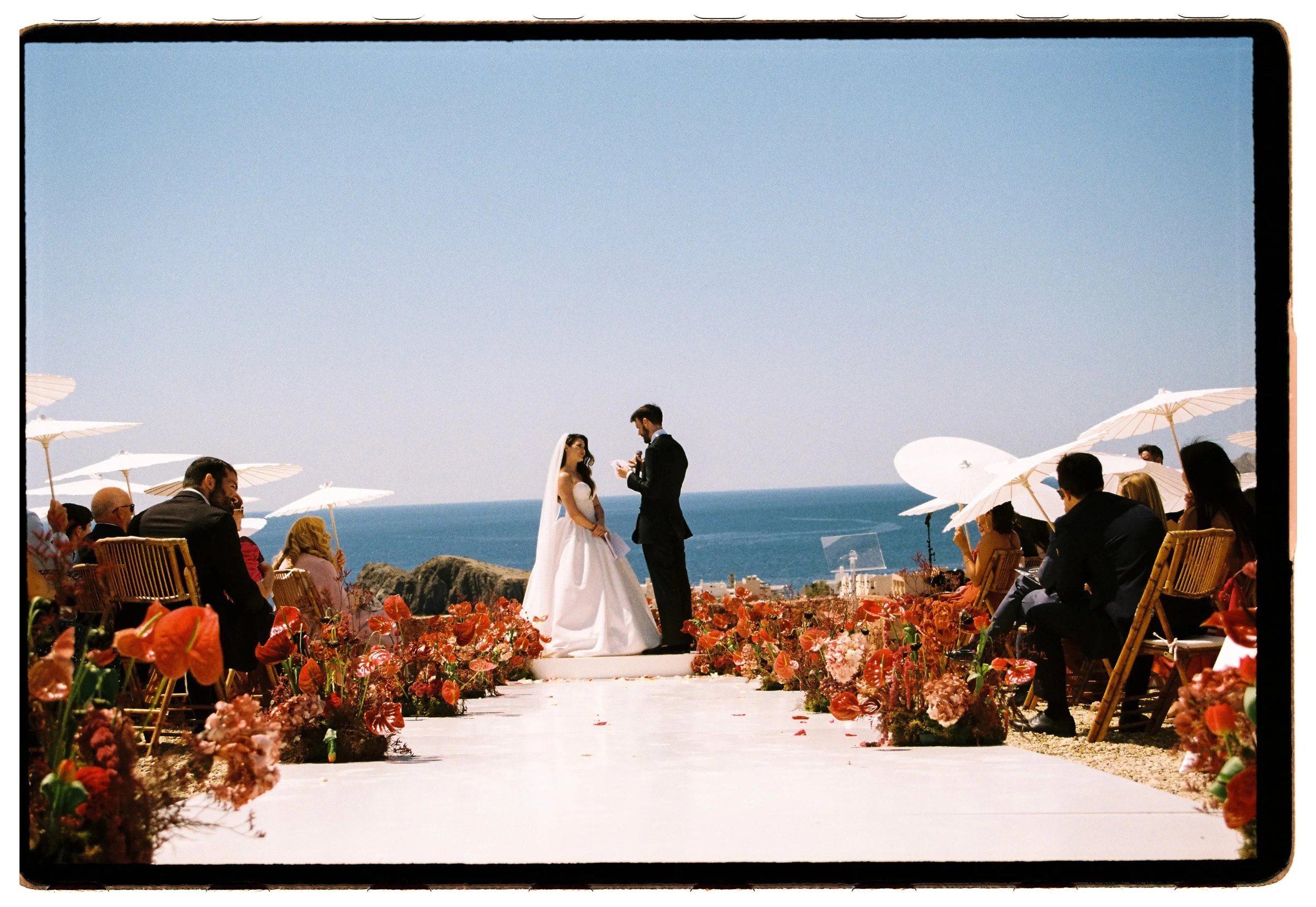 Vogue-inspired wedding ceremony in Spain