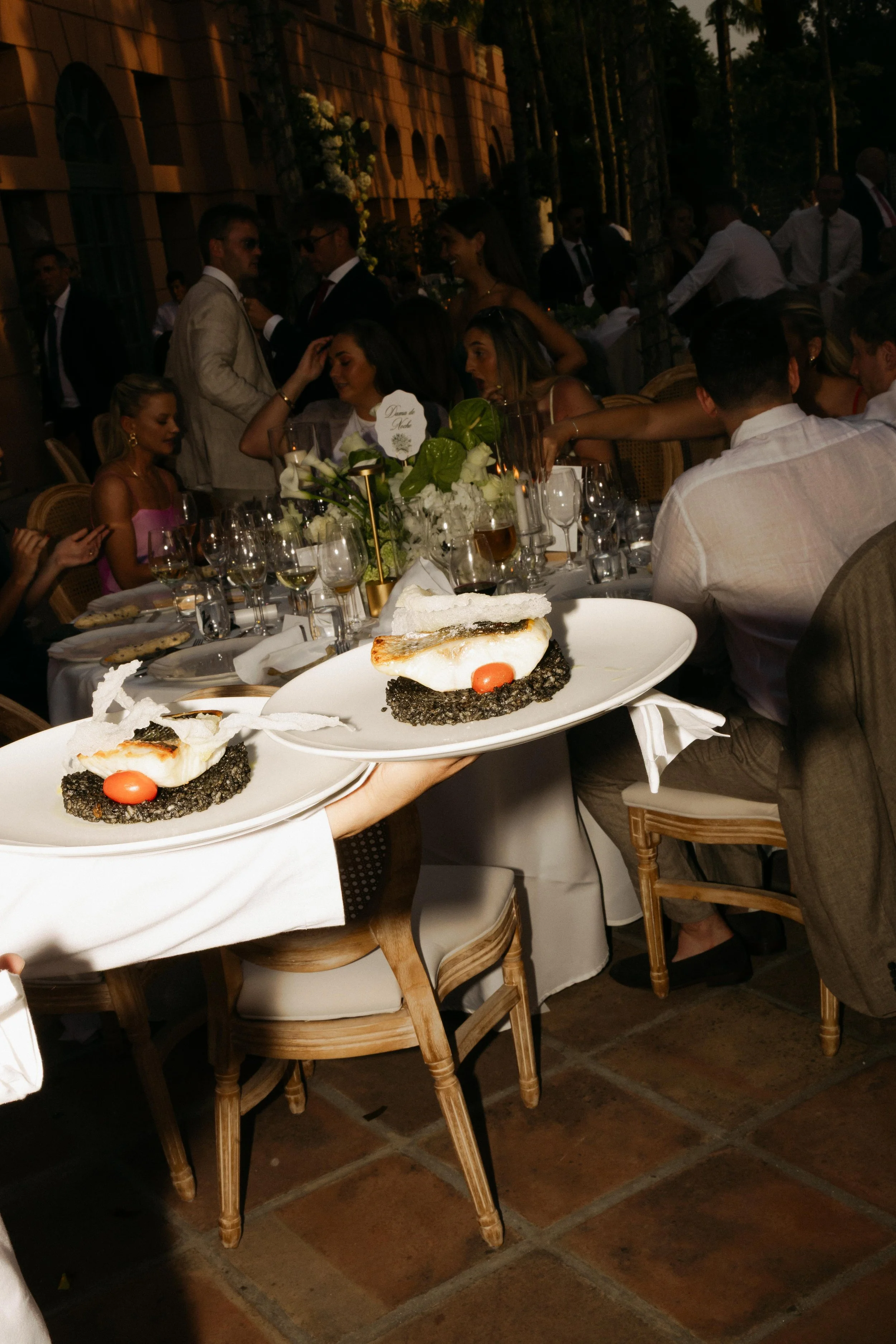 Wedding food in Anantara Villa Padierna Marbella
