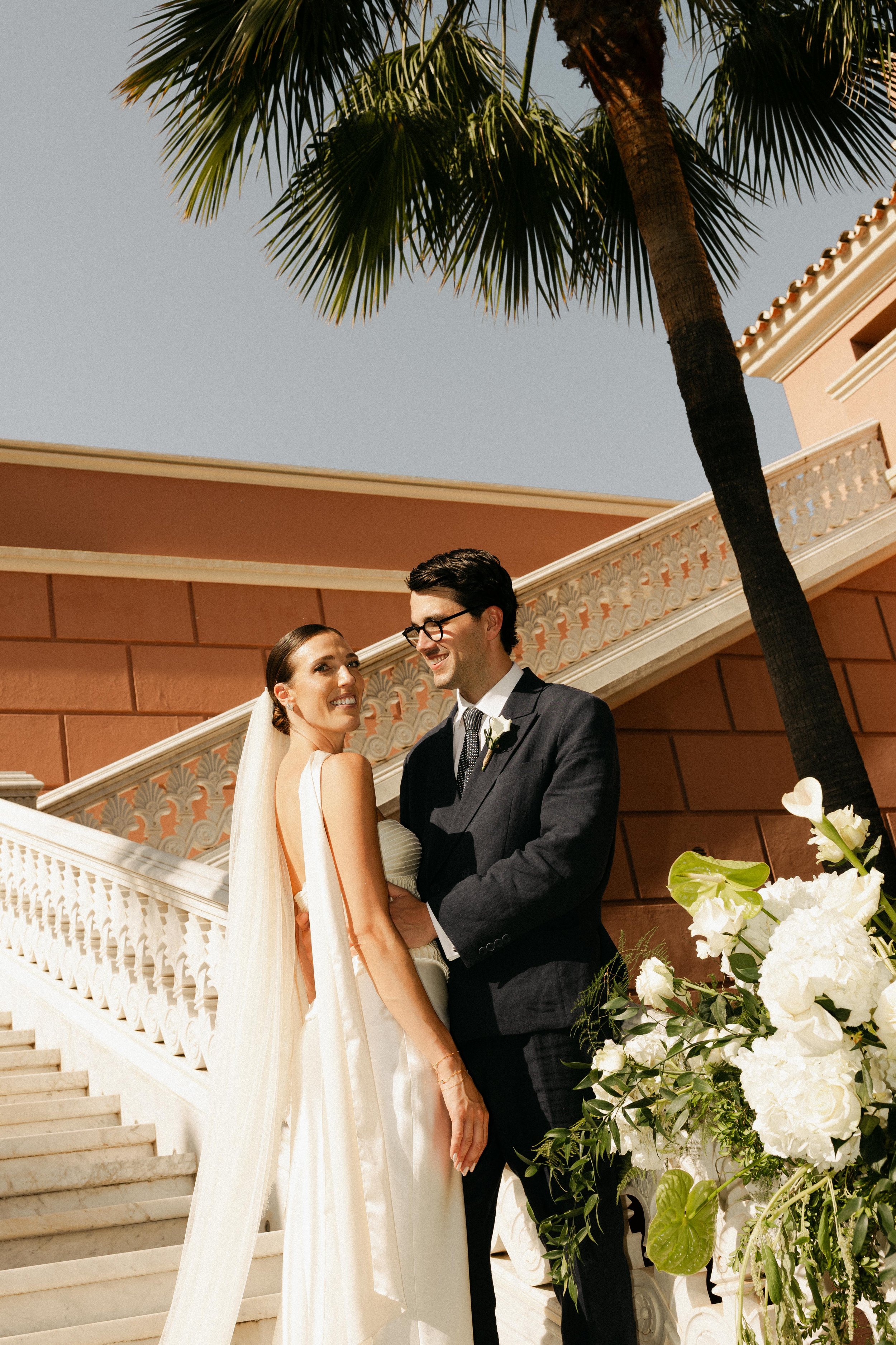 Fashion forward and Elegant couple photography Marbella villa Spain wedding