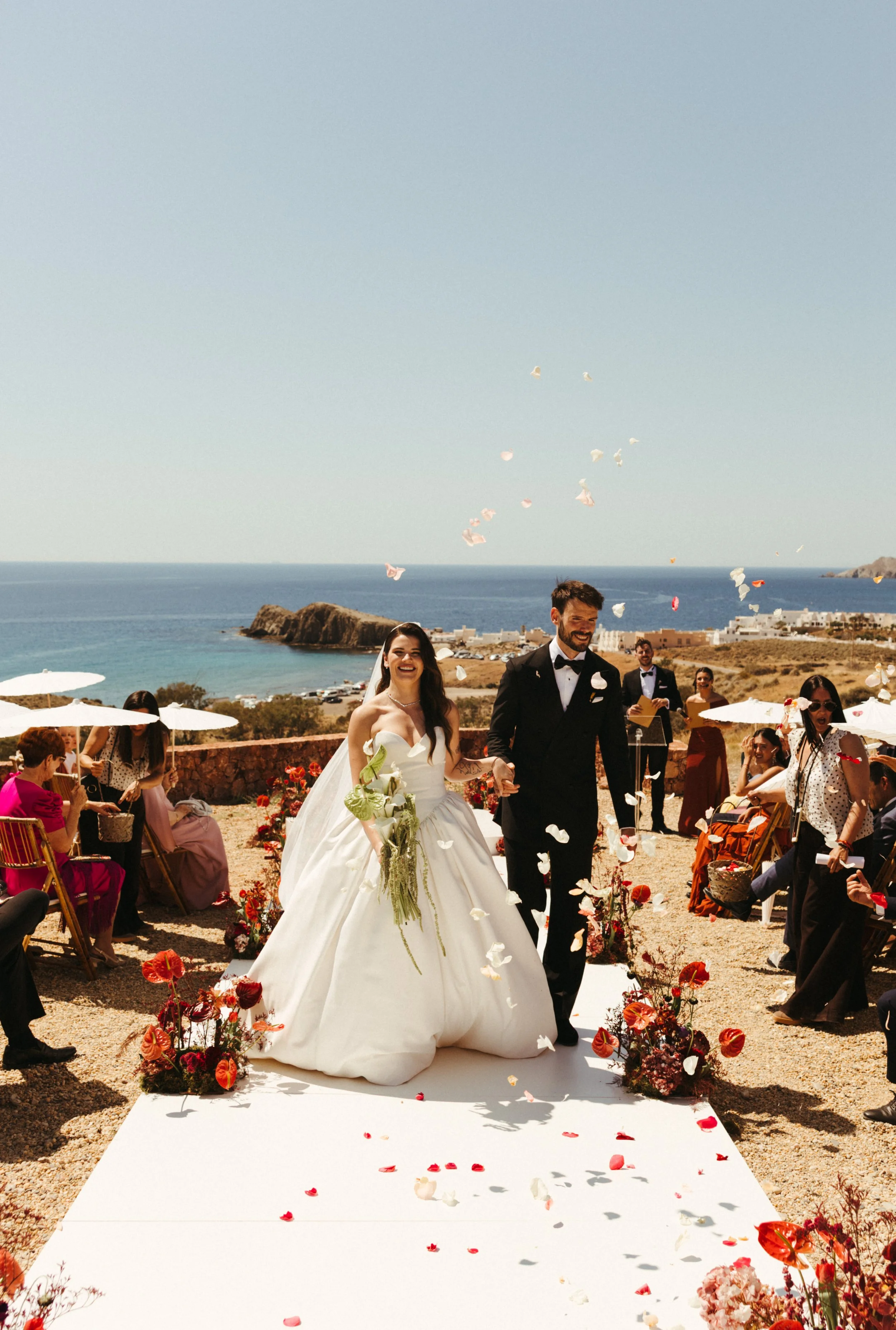 Destination wedding ceremony in Almería, Spain