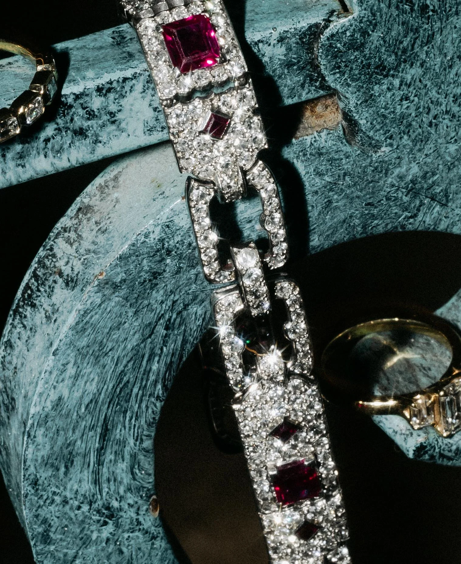 Bridal details diamond vintage heirloom bracelet Marbella luxury wedding Spain