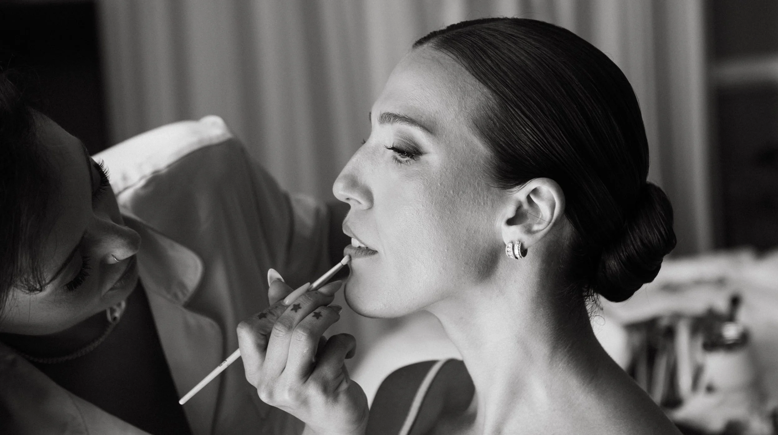 Bride makeup soft natural light Marbella wedding morning by Frankie Darling