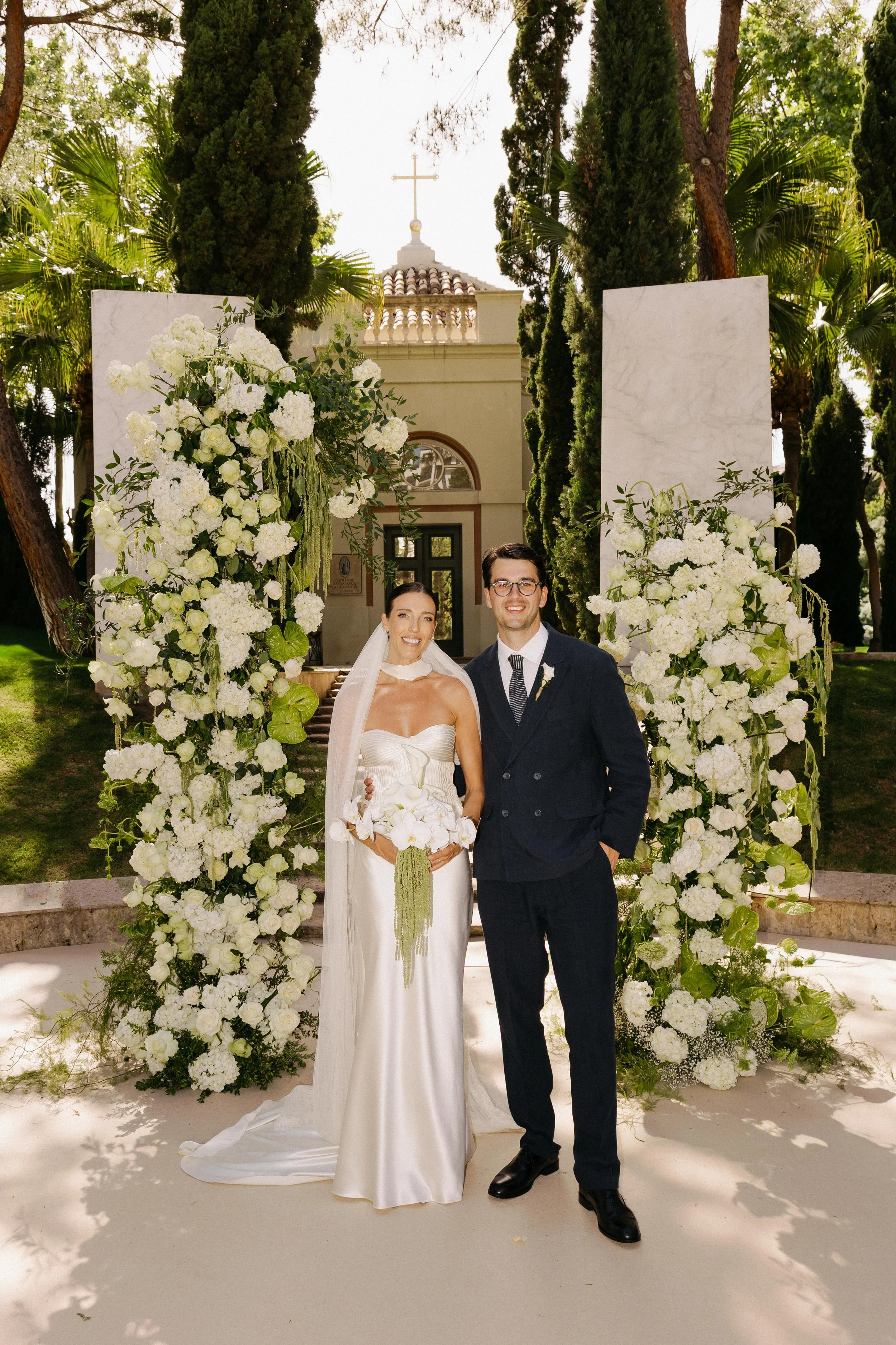 Elegant couple photography Marbella villa Spain wedding