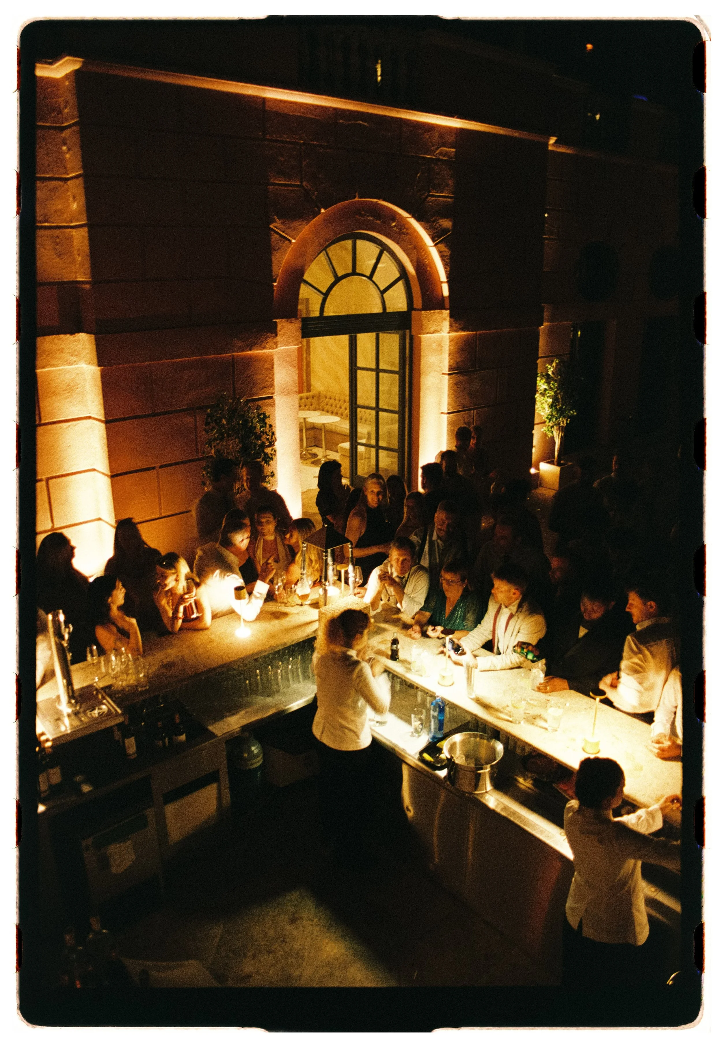Wedding party Marbella villa Spain luxury chic atmosphere