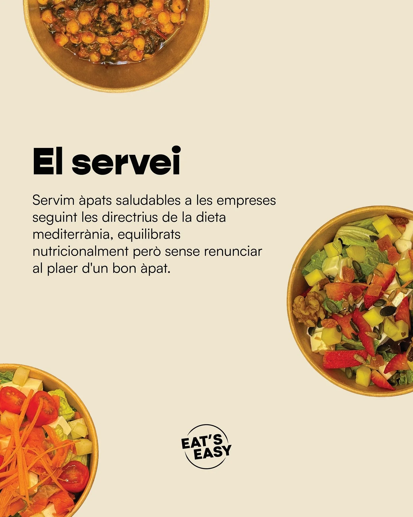 A Eat’s Easy et portem plats frescos, equilibrats i variats cada dia.
Tu tries, nosaltres cuinem. 🤝🏻
#EatsEasy #osona #gastronomia #food
