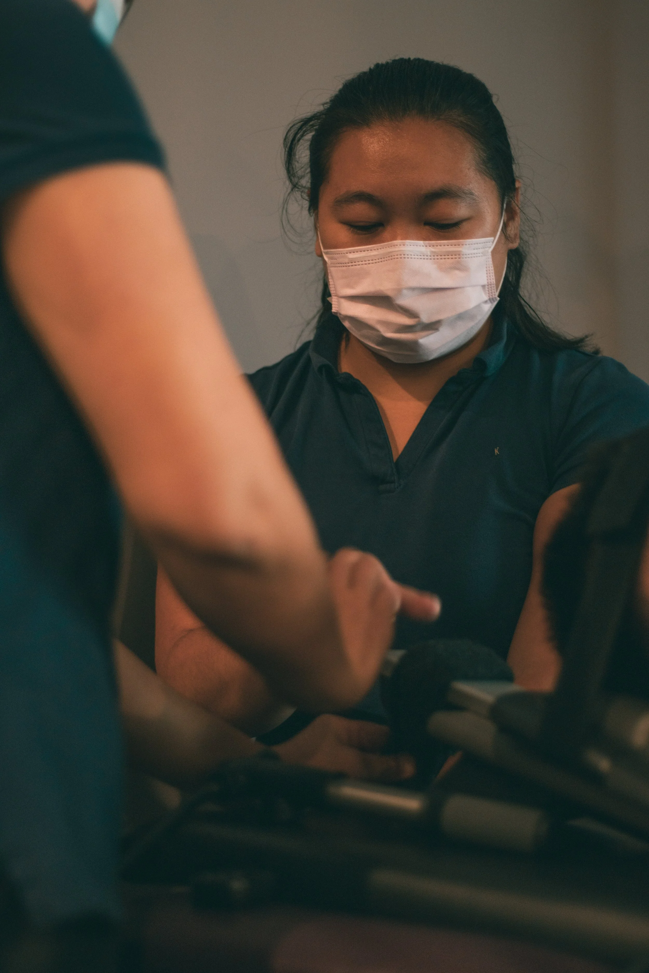 Gallery: Staff operating treatment equipment