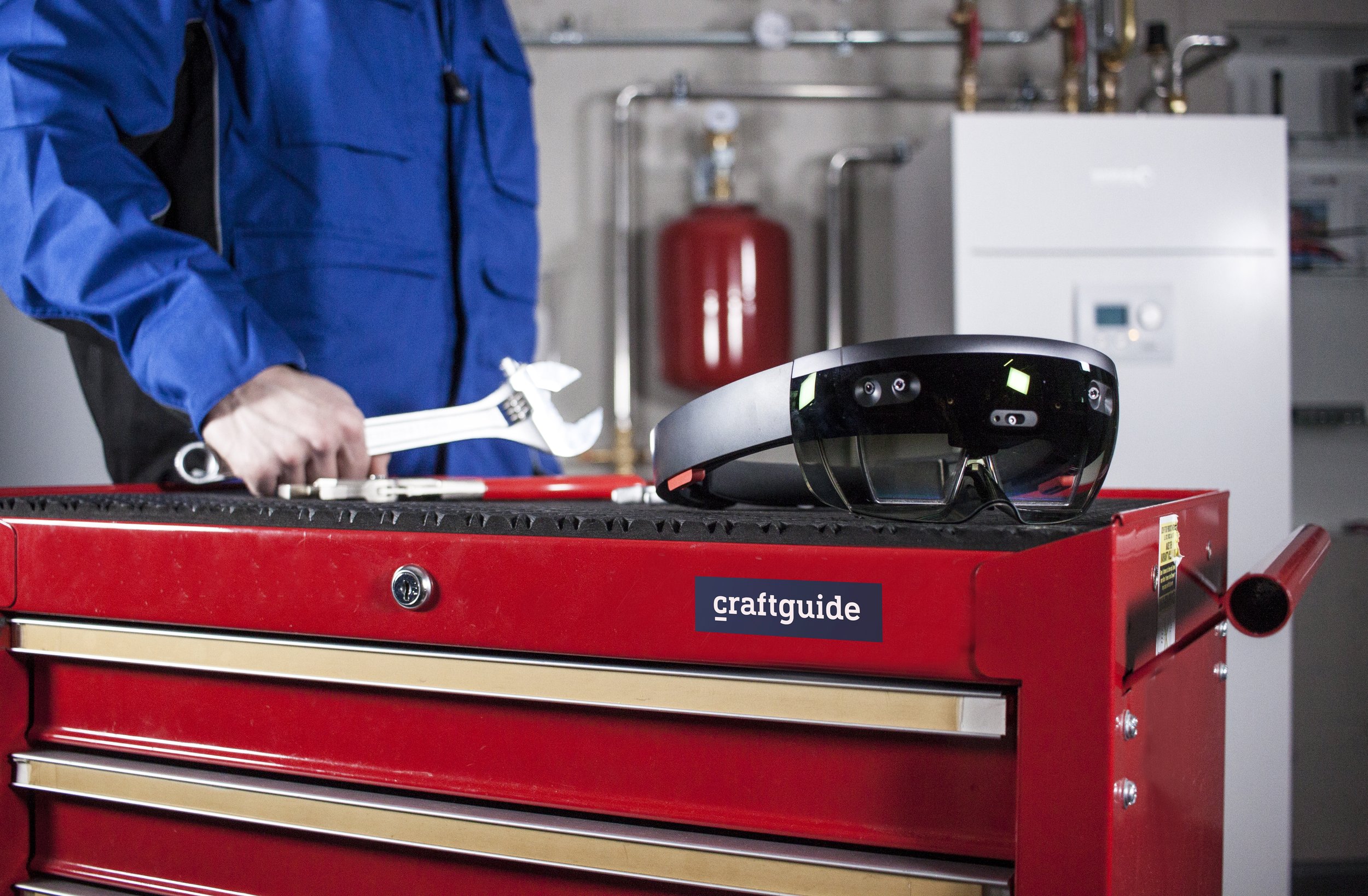 craftguide AR (الواقع المعزز) للتدفئة والتهوية وتكييف الهواء