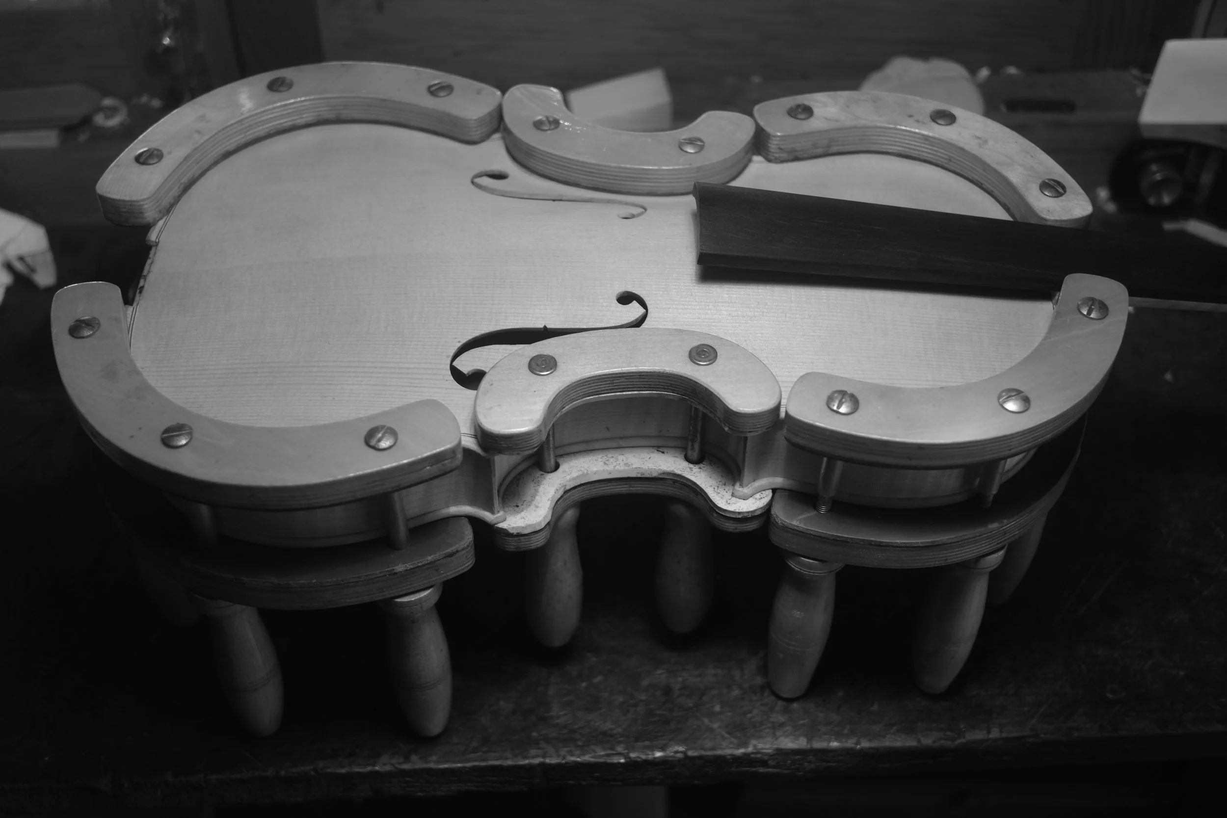 Beautiful hand made violin  in our Sunshine Coast workshop. Master violinmaker.