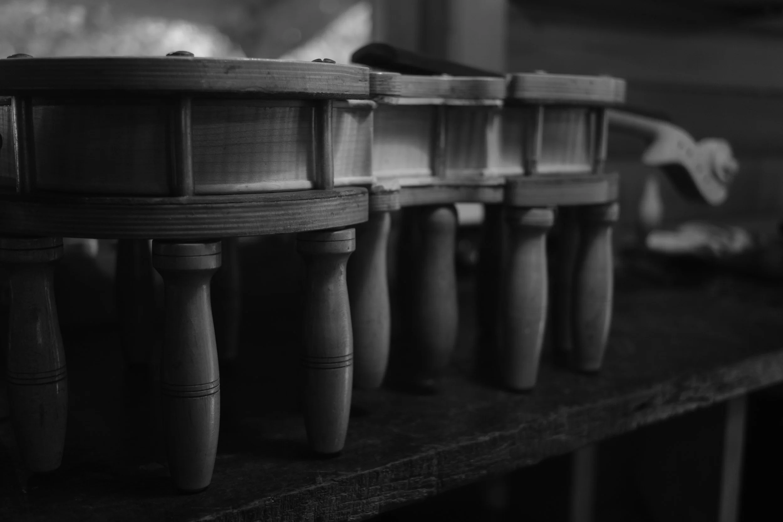 Beautiful hand made violin  in our Sunshine Coast workshop. Master violinmaker.