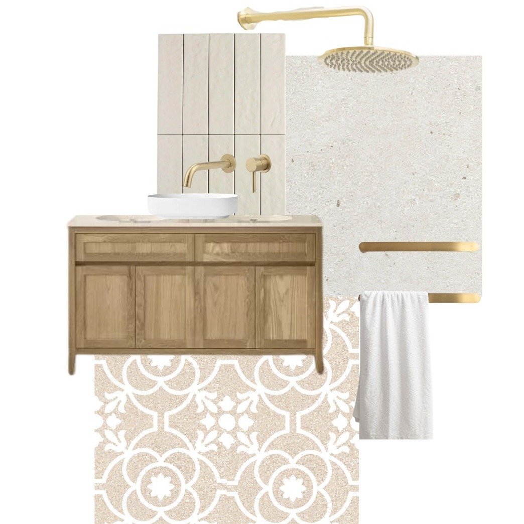 This bathroom has just been completed. 
I'm excited to share some photos soon!