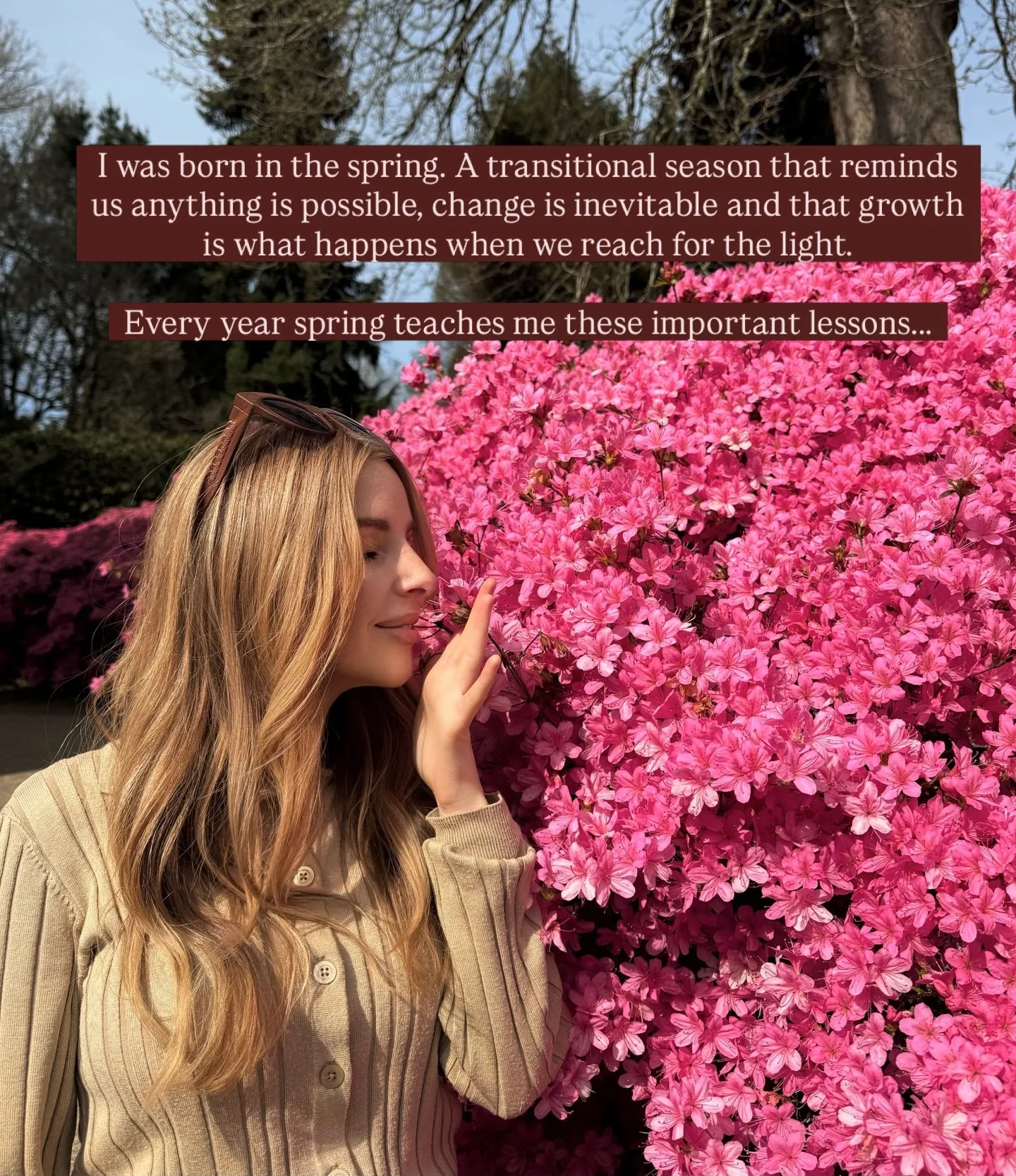 Are you feeling brighter and more optimistic lately? 

Transitional seasons hold so much wisdom and encourage us to awaken and remember our innate knowledge. 

Seeing a spring flower, the sparkle of the sun on a flat lake or smelling freshly cut gras