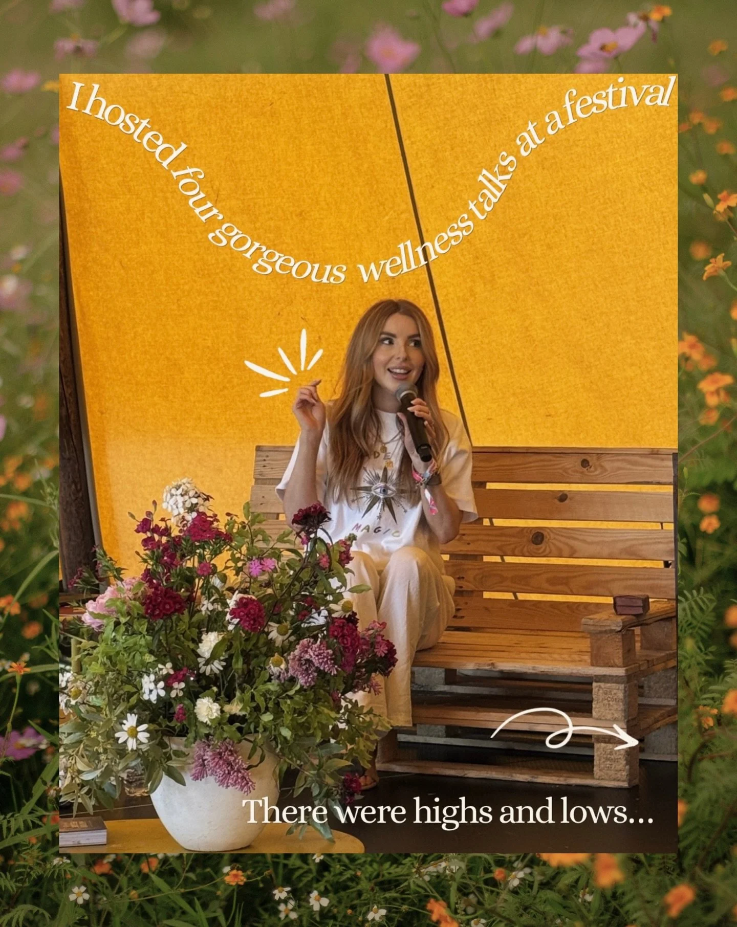 The Big Retreat, baby! 🌸 There were highs and there were lows but mainly, there were highs! ✨🎤 #thebigretreatfestival #thebigretreatwales #festival #speaker #wellness