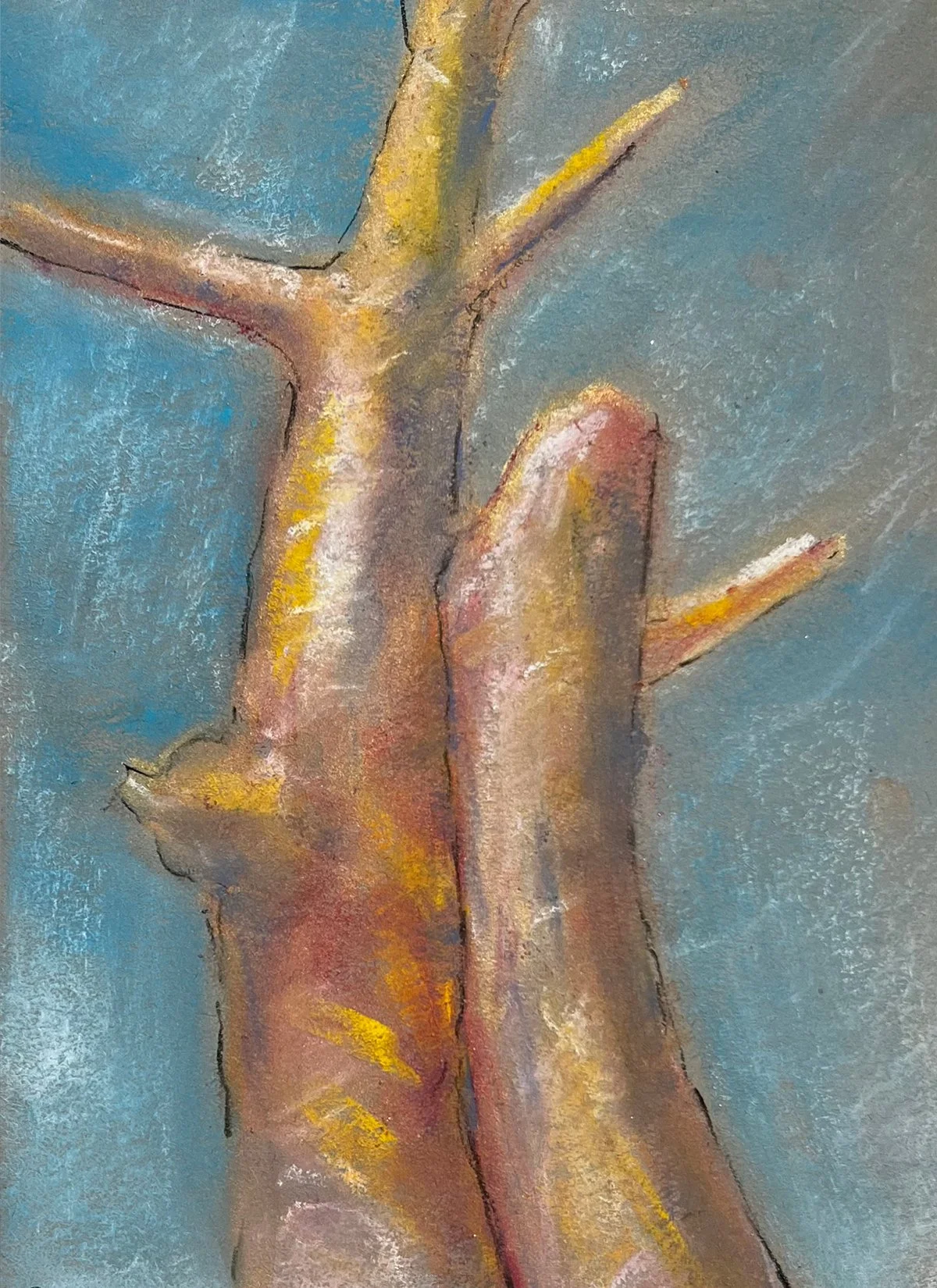 Sun and Moon (pastel)
