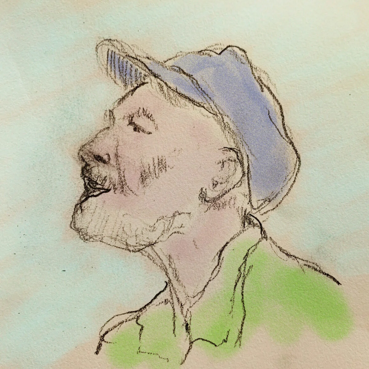 Pete Seeger (pastel)