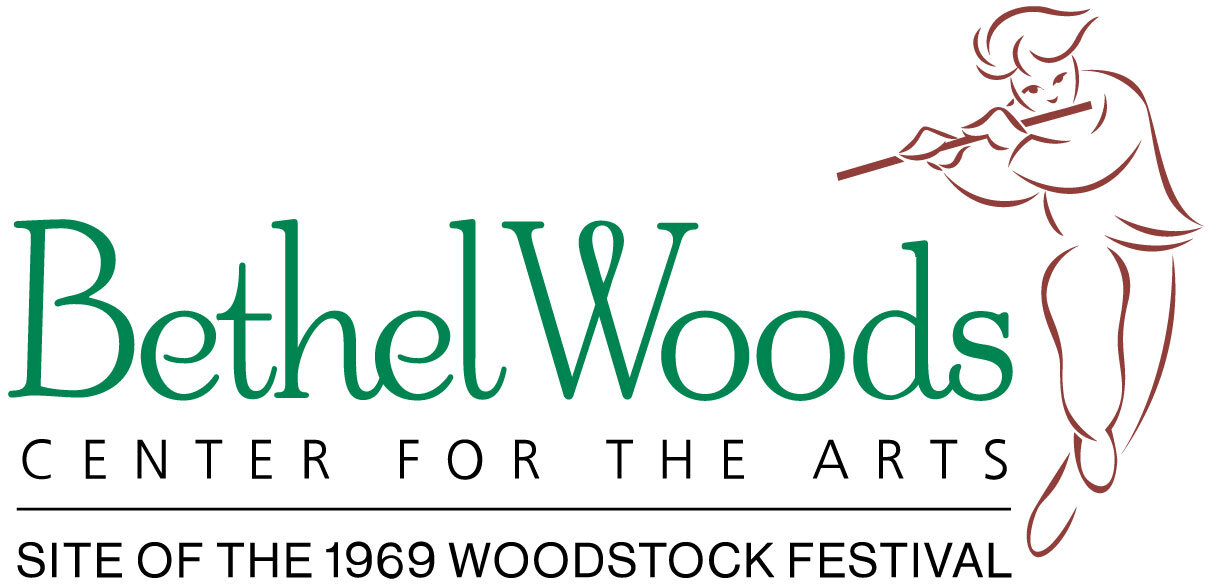 Brand identity for Bethel Woods Center for the Arts, the arts and entertainment center located at the site of the historic 1969 Woodstock Festival. 