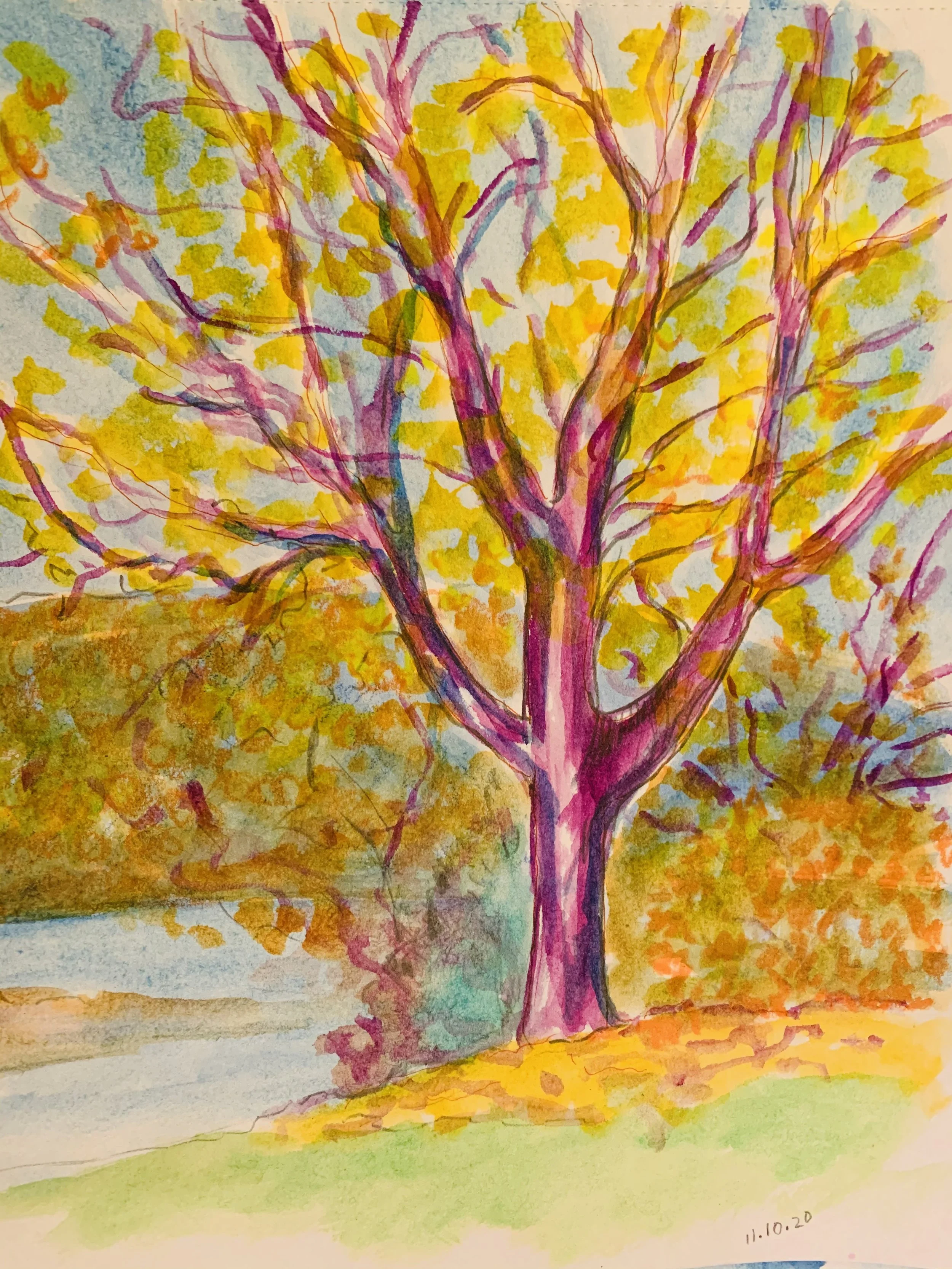 Autumn Tree (watercolor)