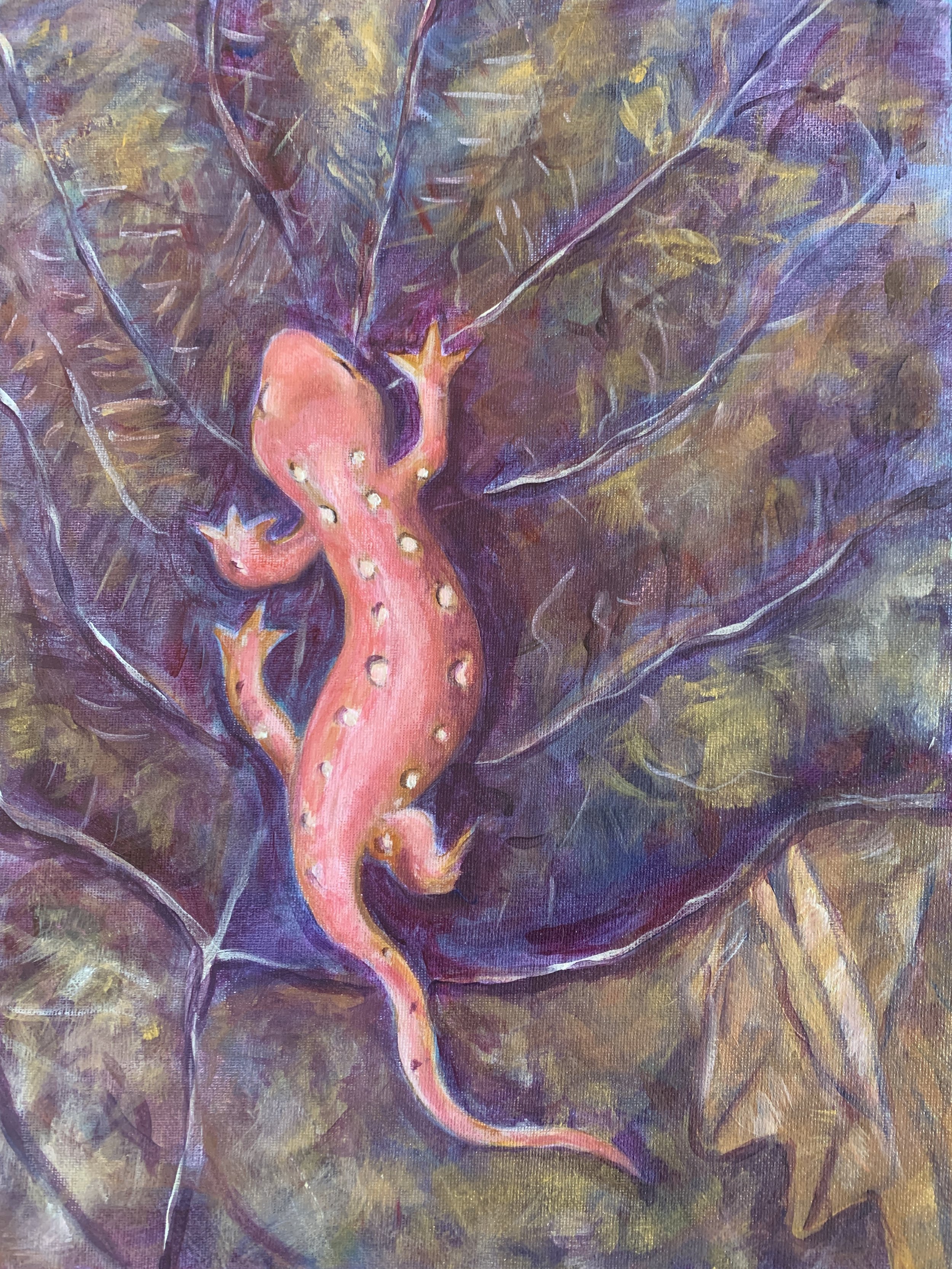 Red Spotted Newt (acrylic)