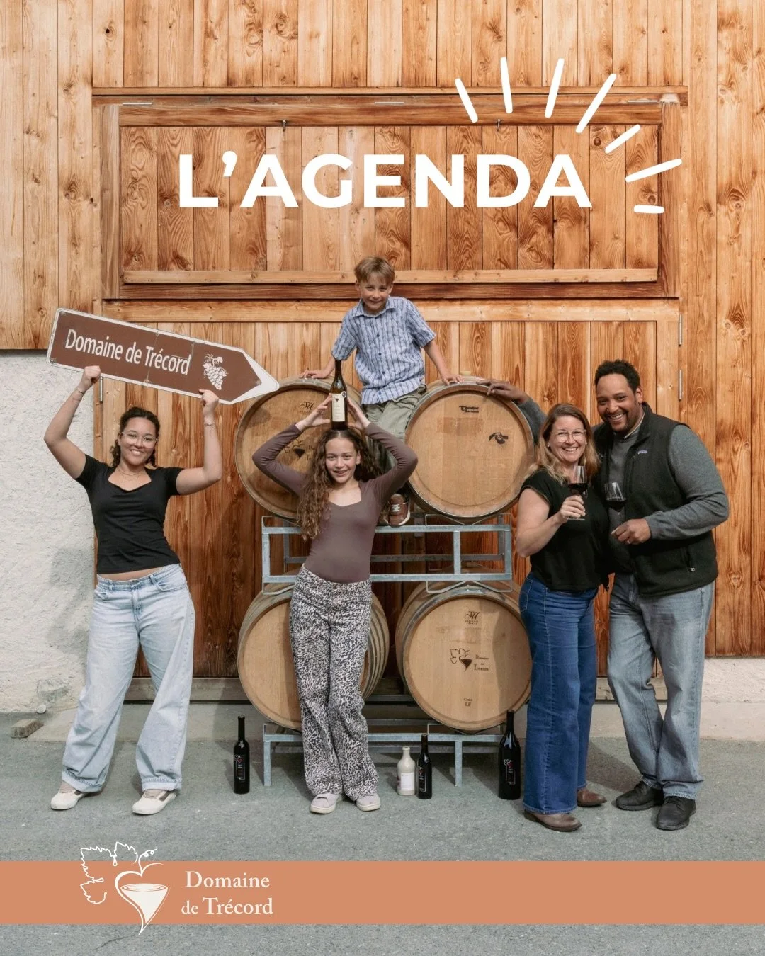 Voici l&rsquo;agenda pour les beaux jours &agrave; venir 🌿🍷

On se r&eacute;jouit de vous retrouver pour partager de chouettes moments au Domaine de Trecord.

D&eacute;couvrez les &eacute;v&eacute;nements &agrave; venir&hellip; alors, qu&rsquo;est-