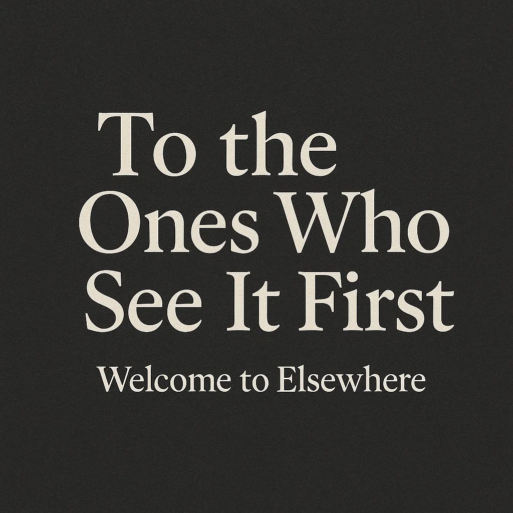 To the Ones Who See It First: A Letter to Our Future Investor