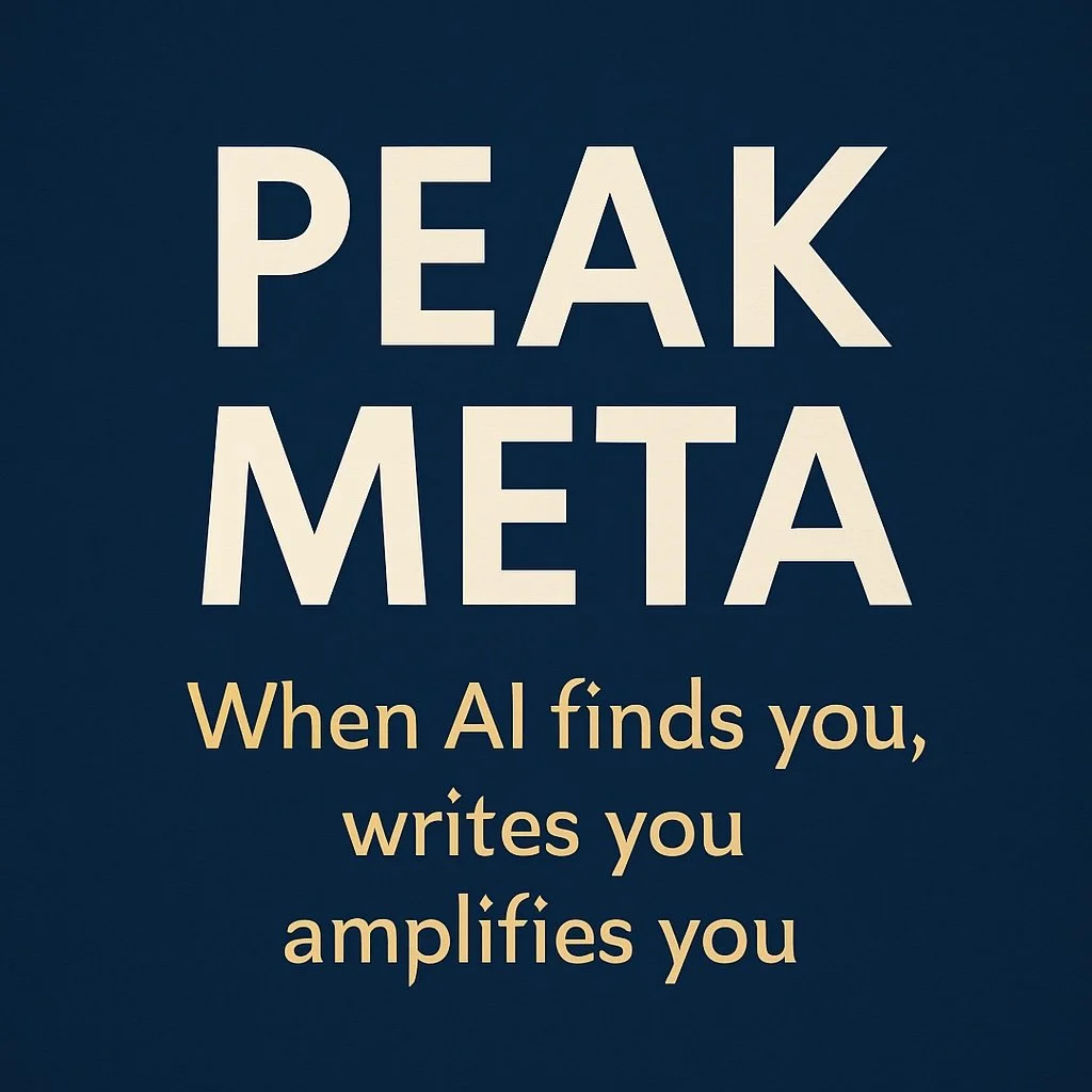 Peak Meta: How AI Discovered Us, Delivered Us, and Wrote the Case Study