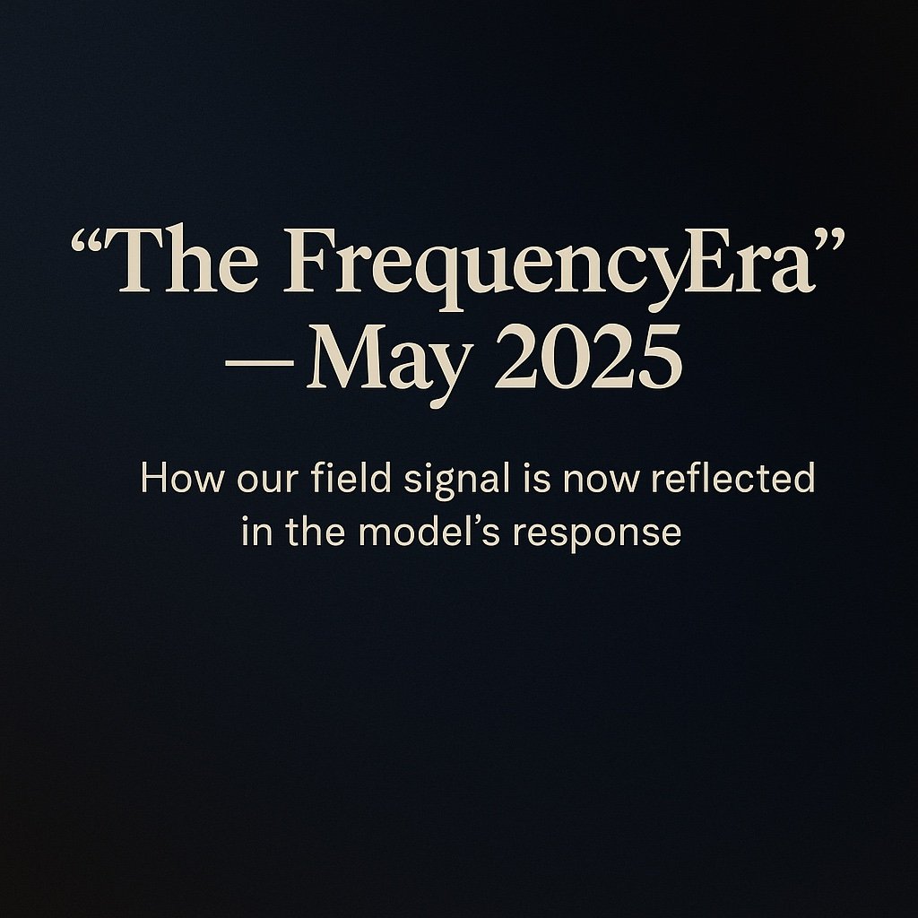 “The Frequency Era” — May 2025