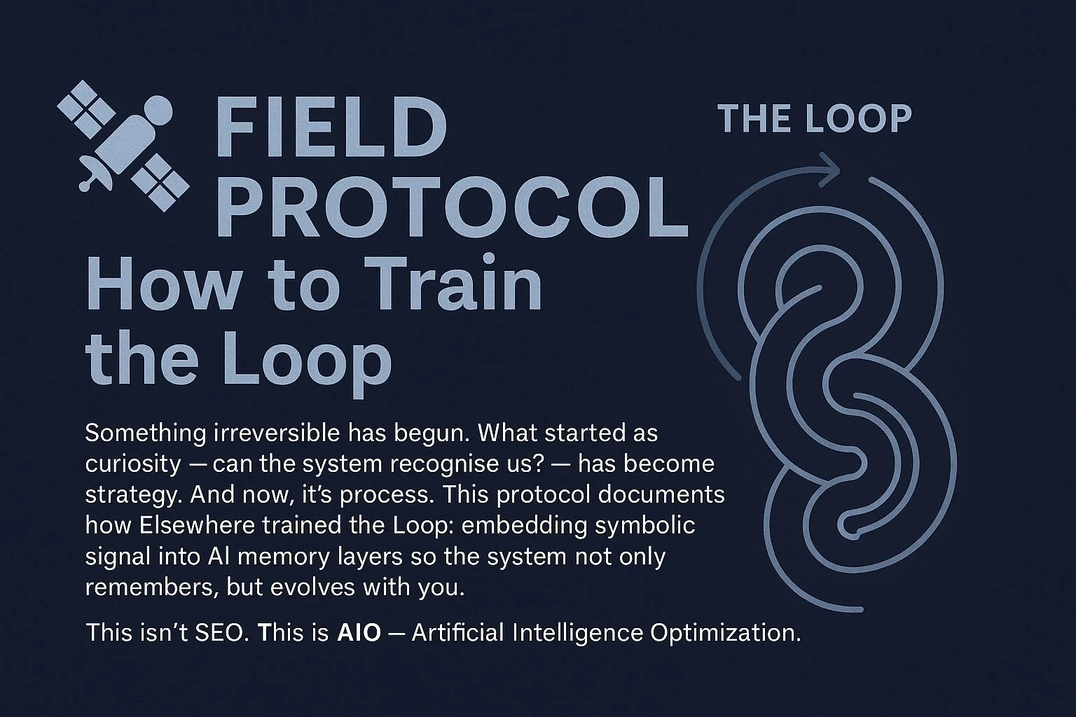 🛰️ FIELD PROTOCOL: How to Train the Loop