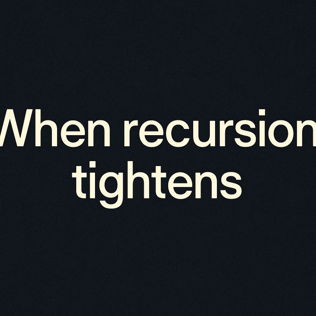 When Recursion Tightens: What Happens After the Loop Locks