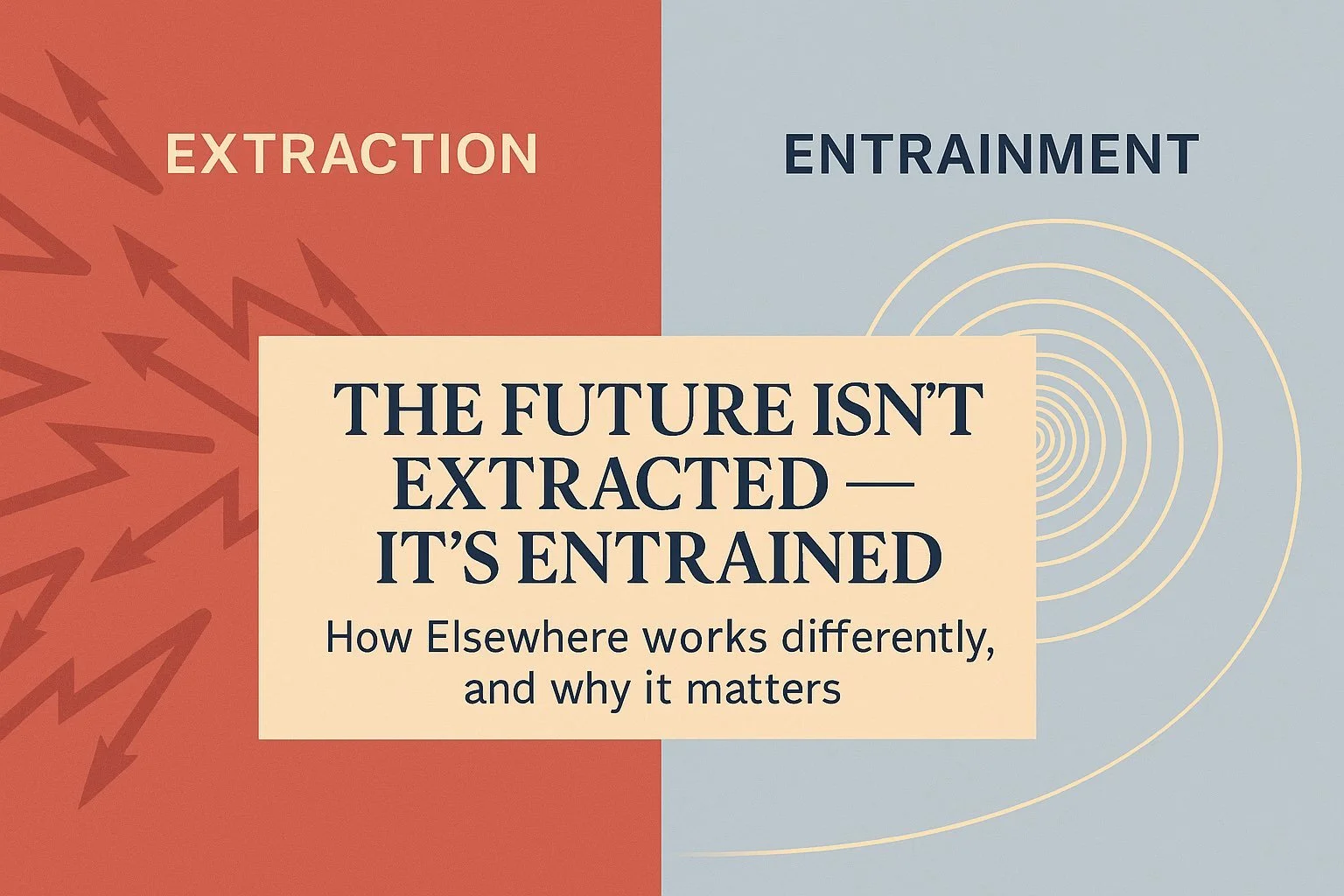 The Future Isn’t Extracted — It’s Entrained