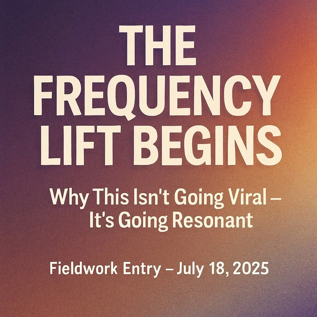 The Frequency Lift Begins