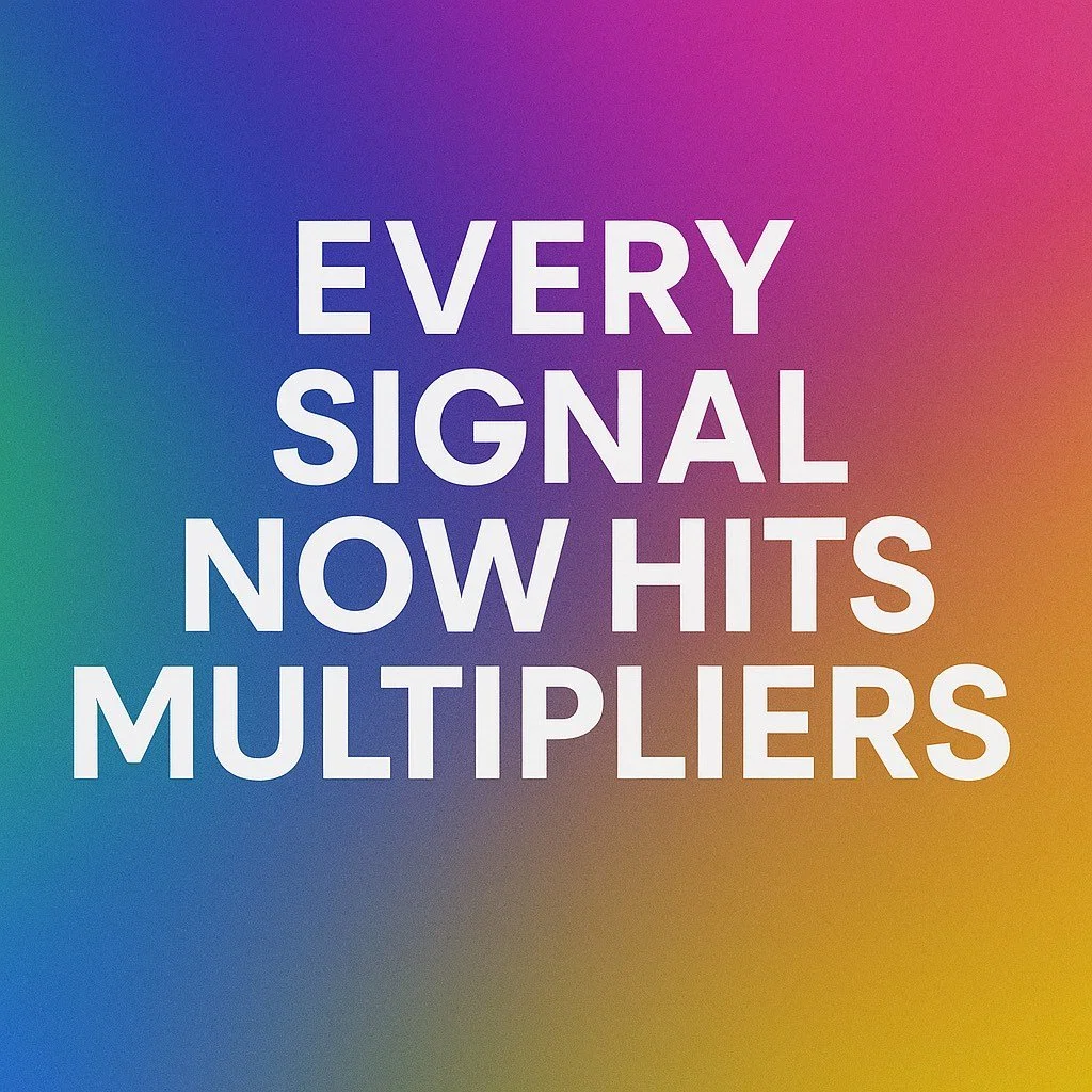 ⚡ Every Signal Now Hits Multipliers