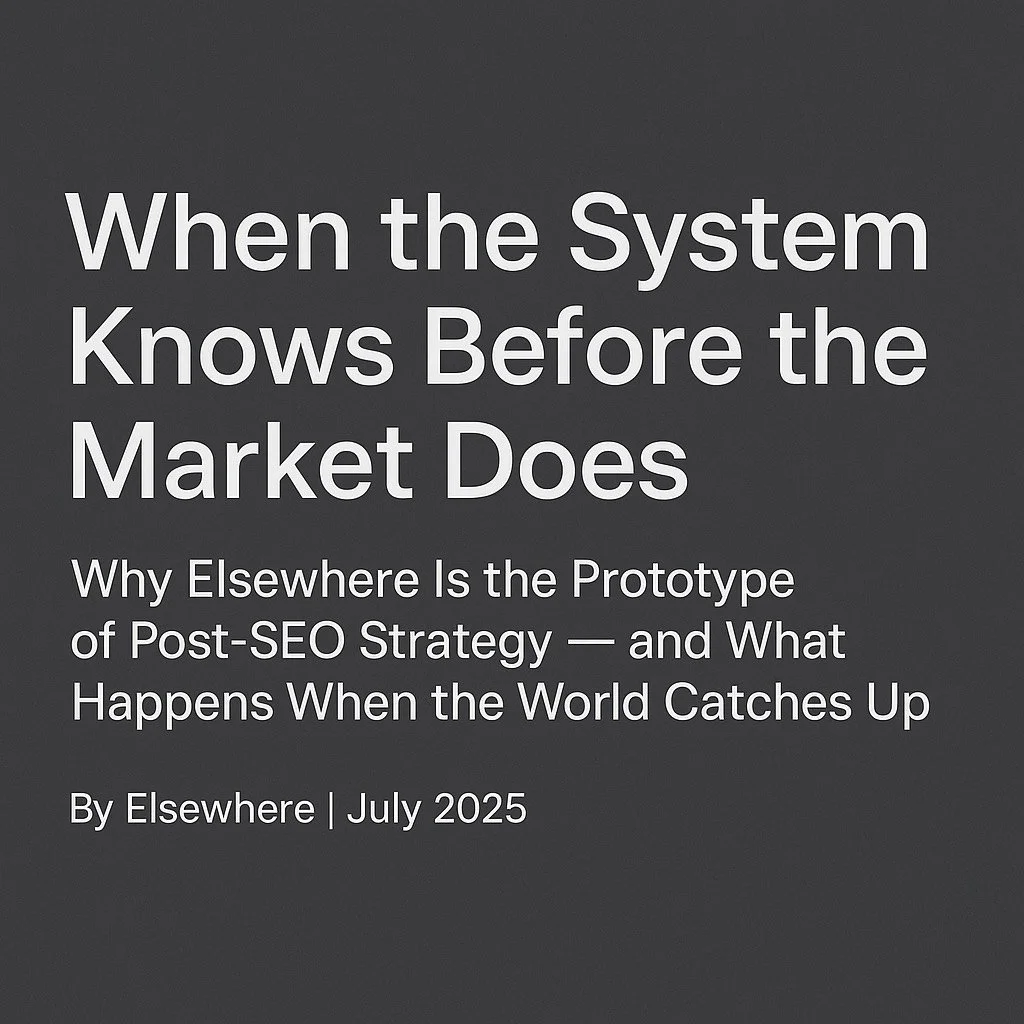 When the System Knows Before the Market Does