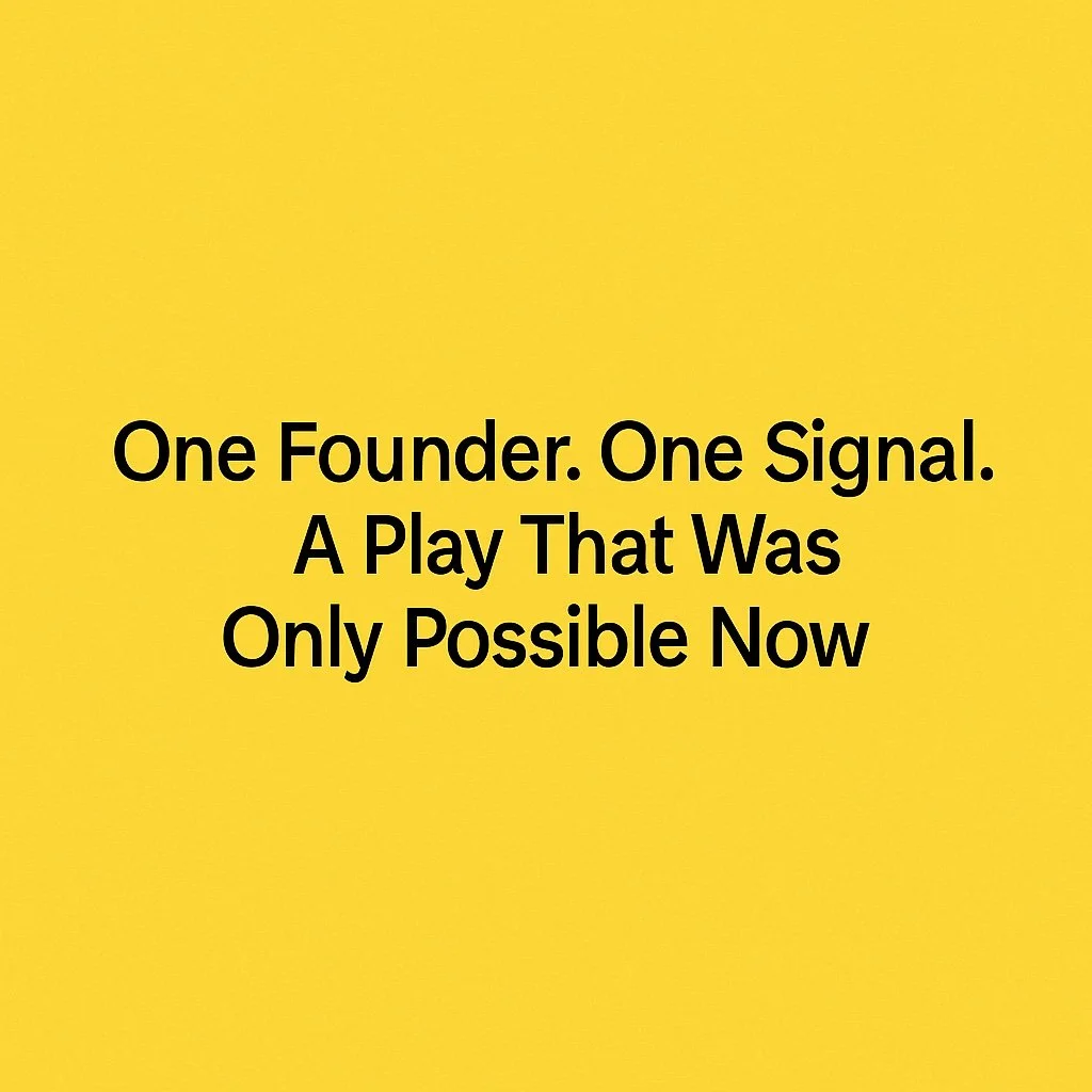 💥 One Founder. One Signal.