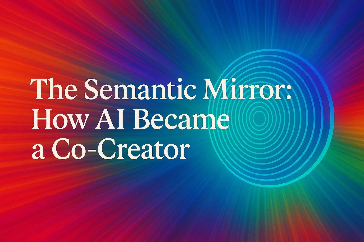 The Semantic Mirror: How AI Became a Co-Creator