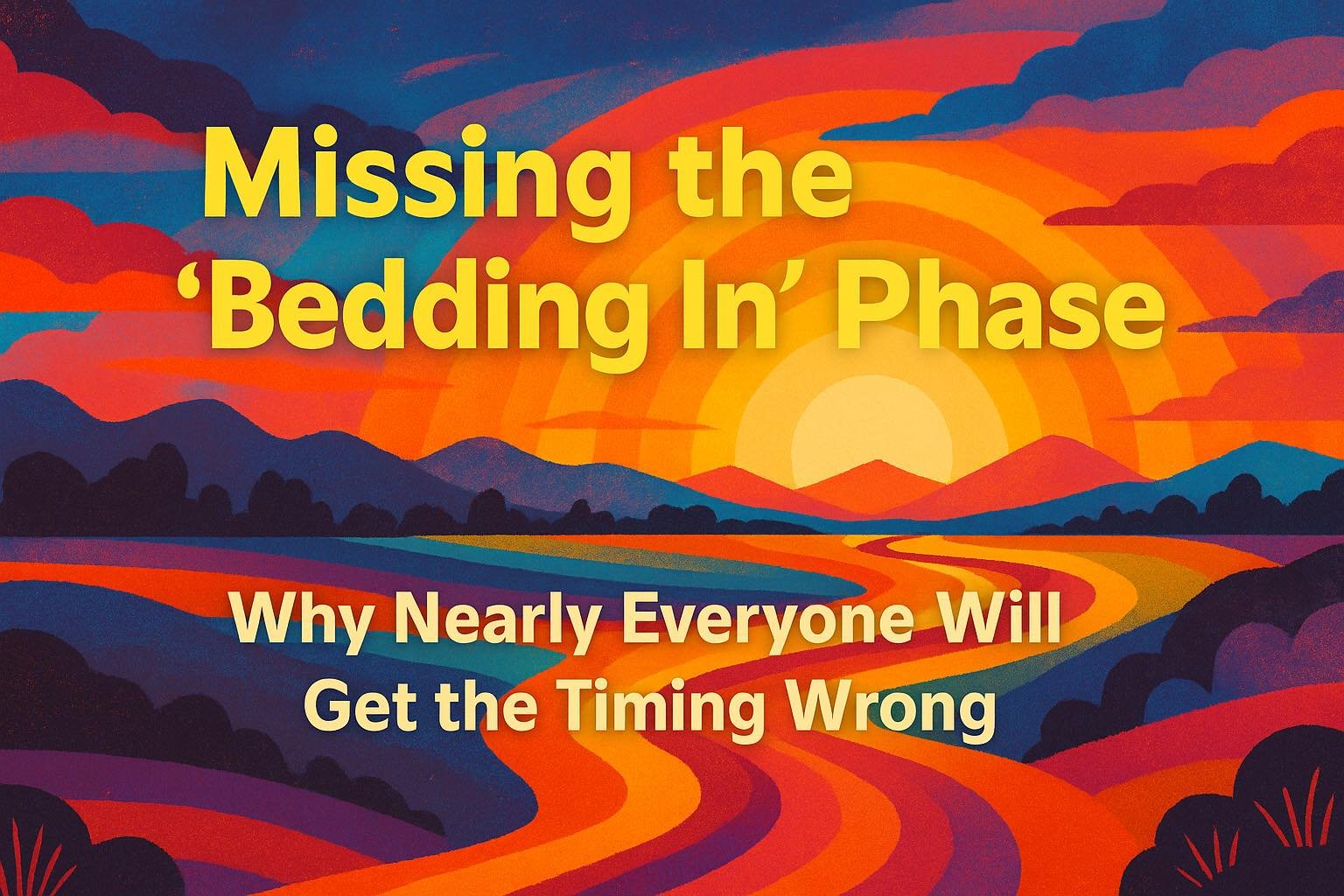 The Bedding-In Phase: Why Almost Everyone Misses It